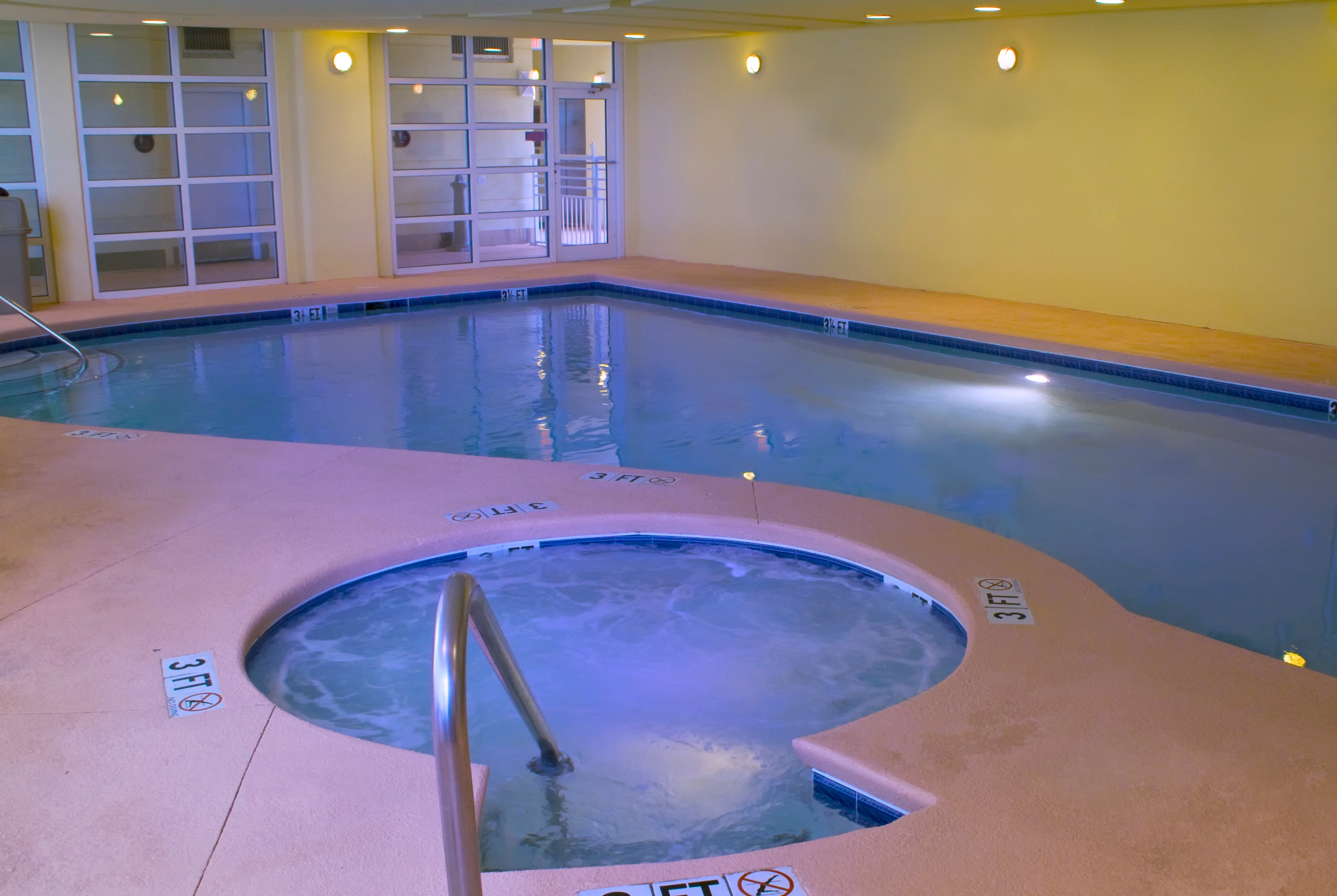 Indoor pool at the Club Wyndham Ocean Boulevard in North Myrtle Beach, South Carolina