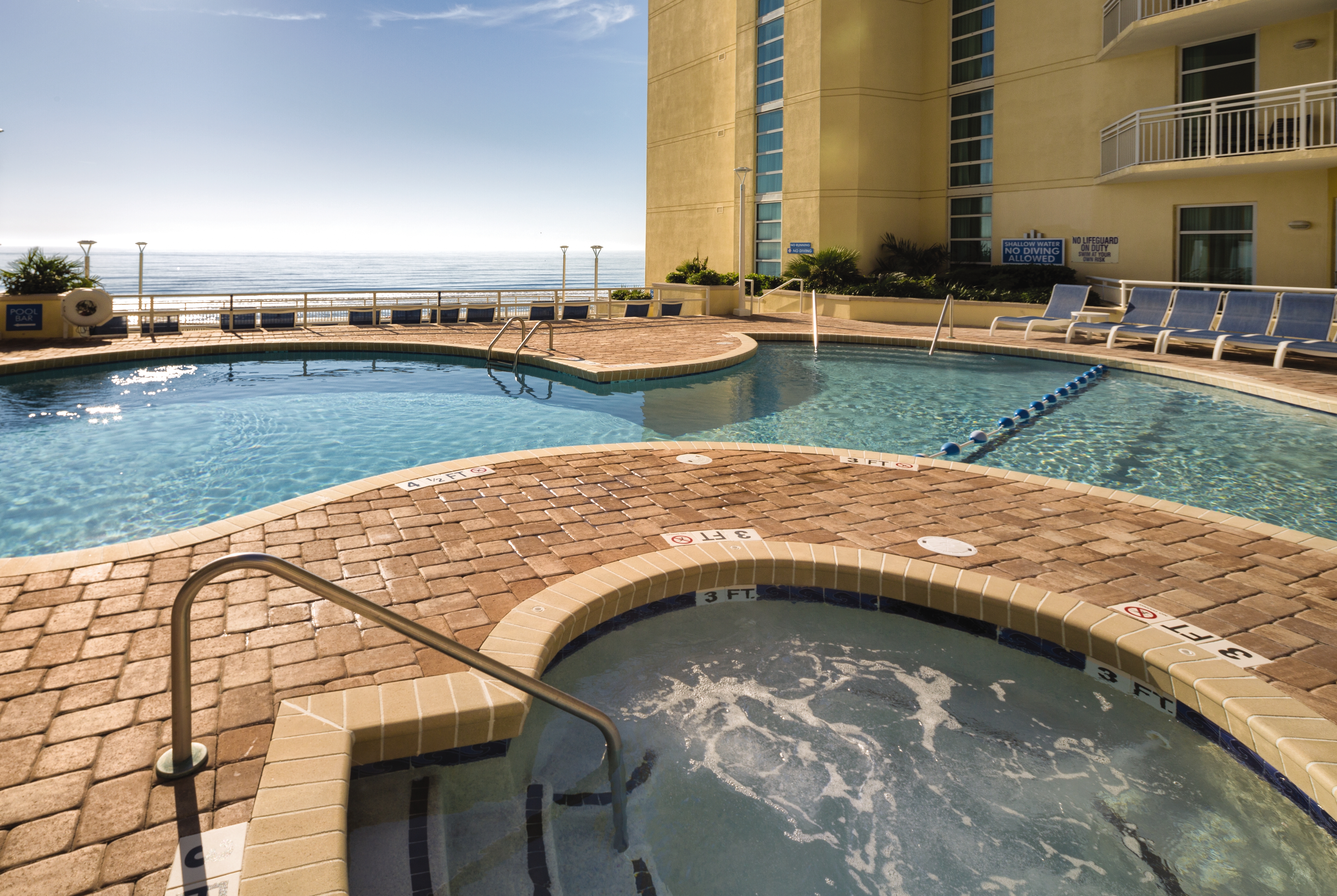 Hot tub at the Club Wyndham Ocean Boulevard in North Myrtle Beach, South Carolina
