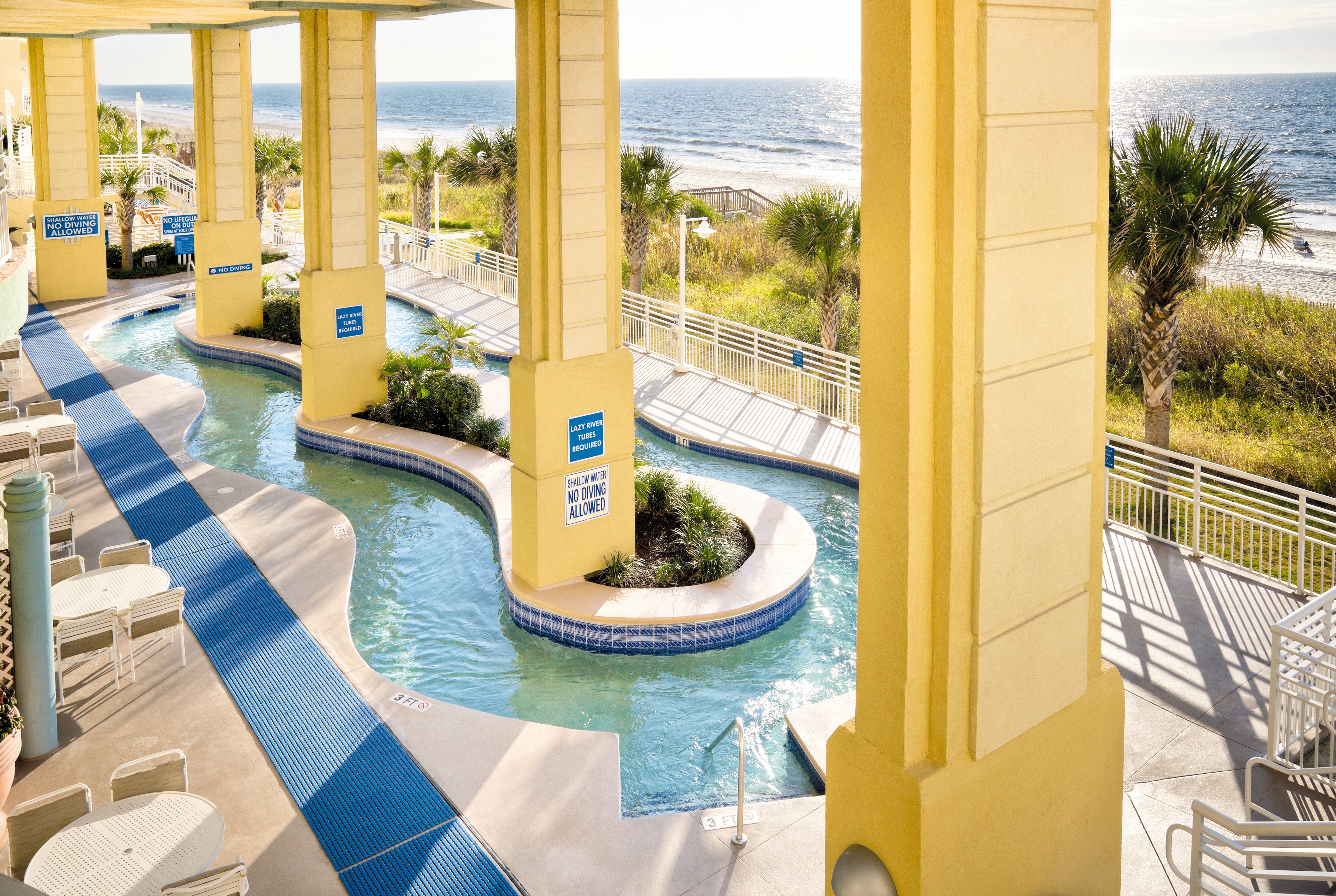 Pool feature at the Club Wyndham Ocean Boulevard in North Myrtle Beach, South Carolina