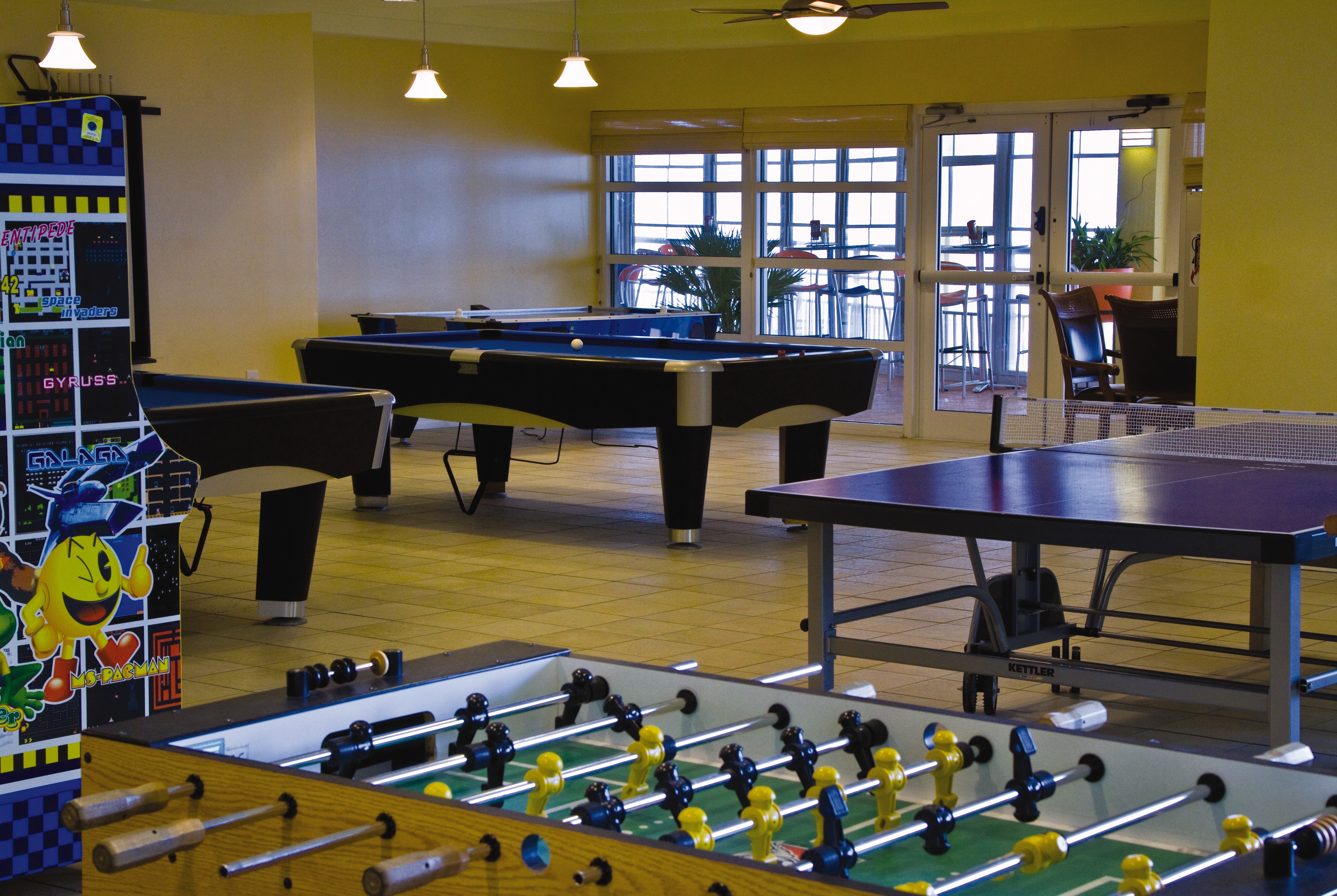 Game room at Club Wyndham Ocean Boulevard in North Myrtle Beach, South Carolina