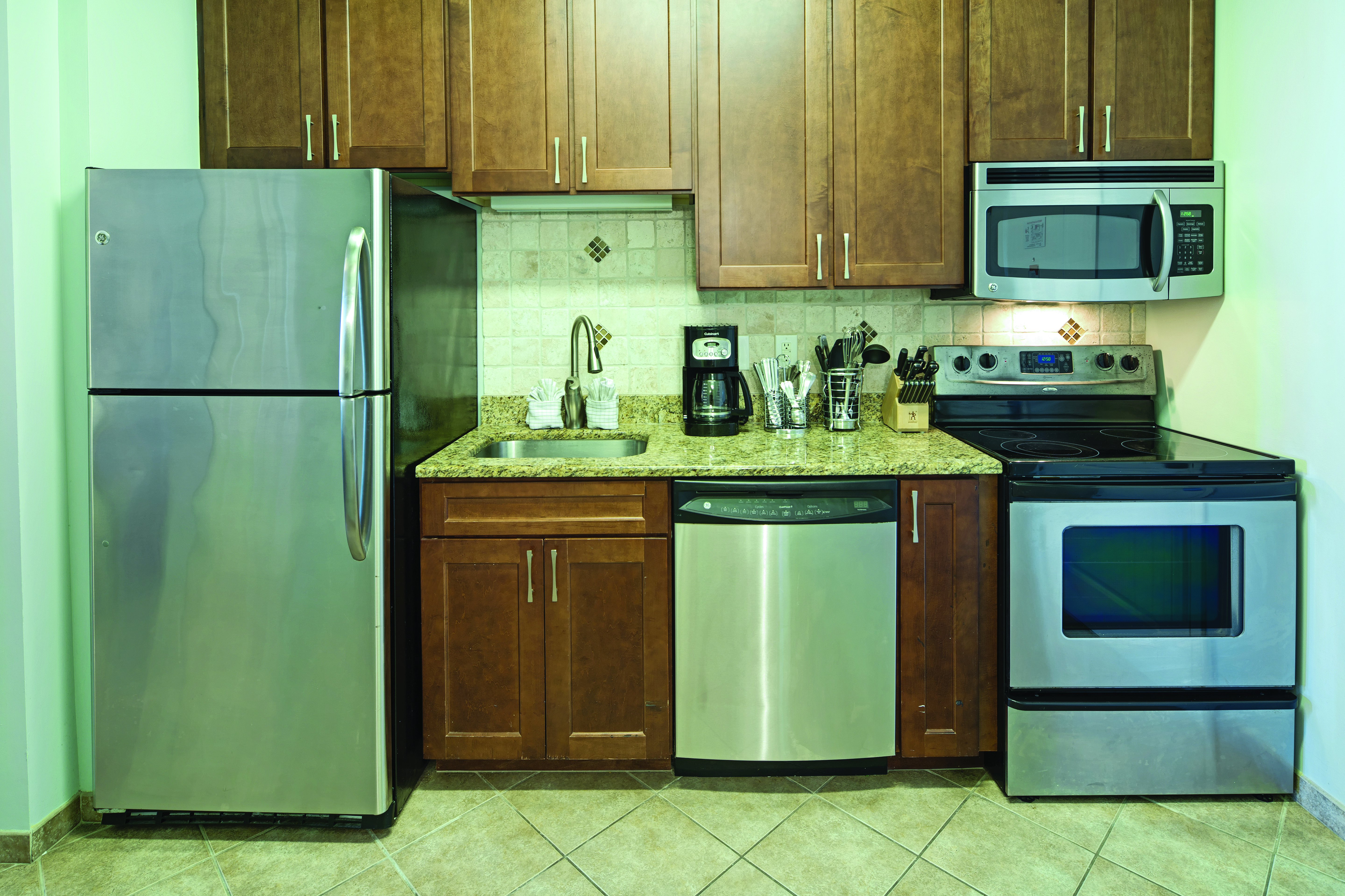 Guest room at the Club Wyndham Towers on the Grove at North Myrtle in North Myrtle Beach, South Carolina