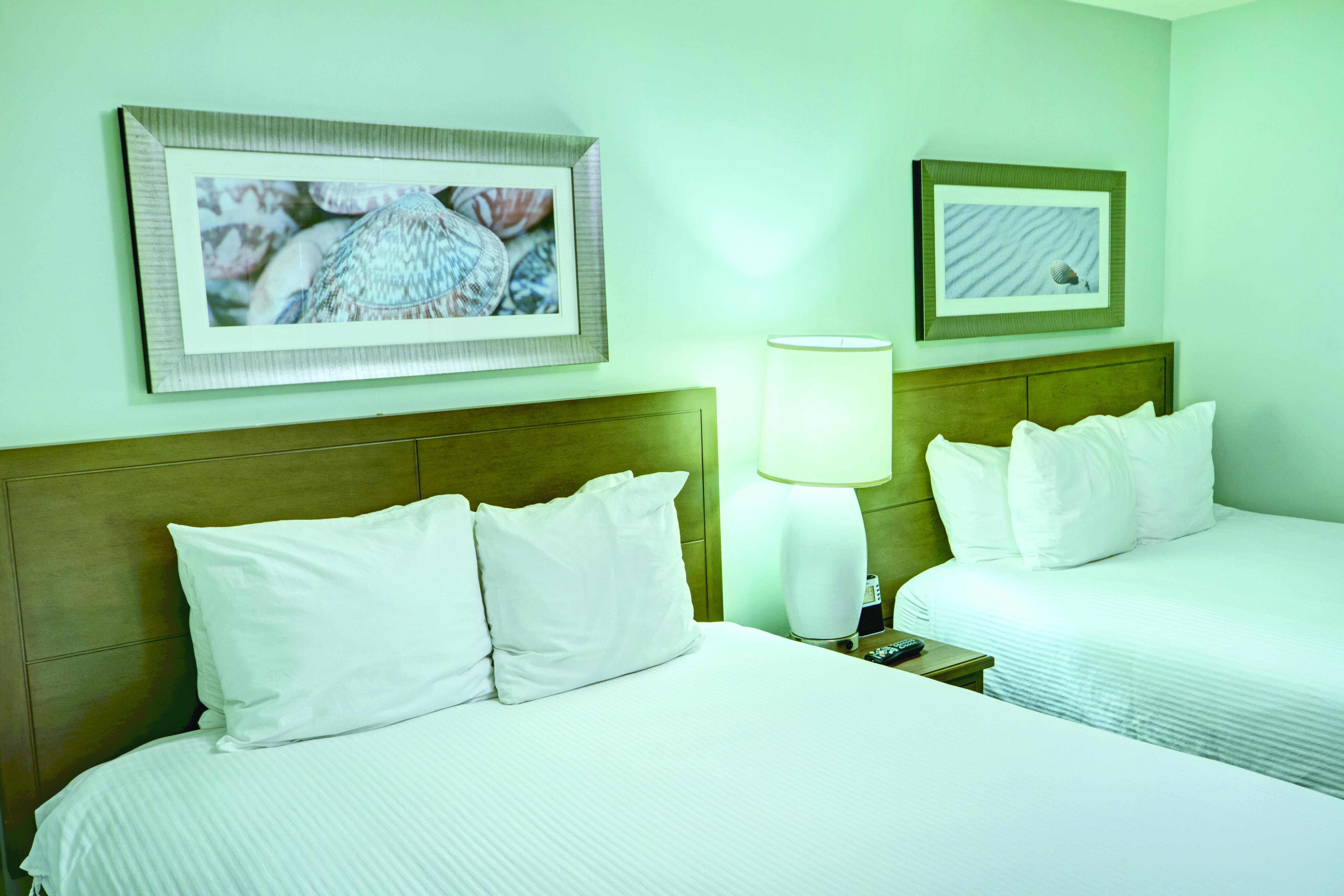 Guest room at the Club Wyndham Towers on the Grove at North Myrtle in North Myrtle Beach, South Carolina