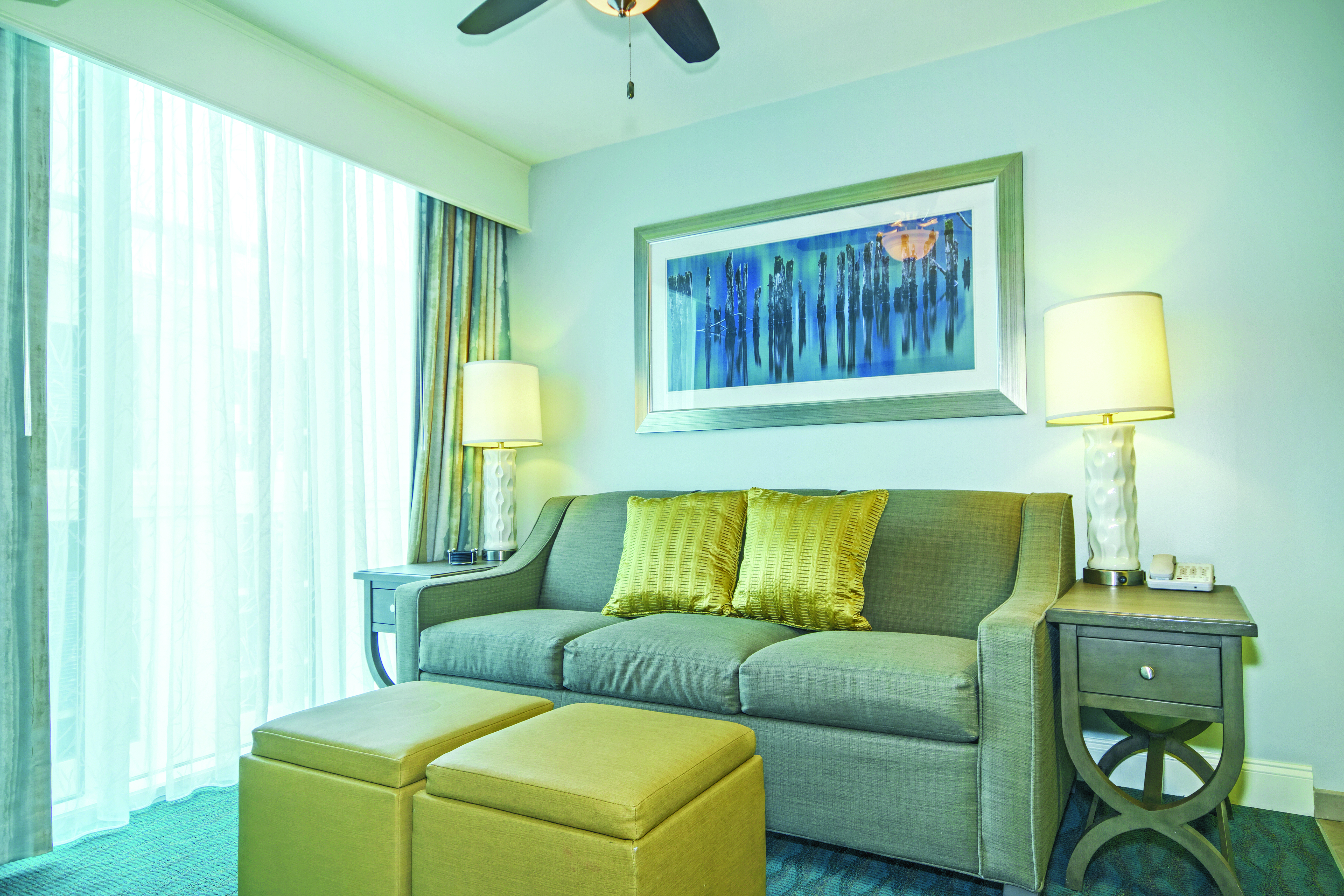 Guest room at the Club Wyndham Towers on the Grove at North Myrtle in North Myrtle Beach, South Carolina