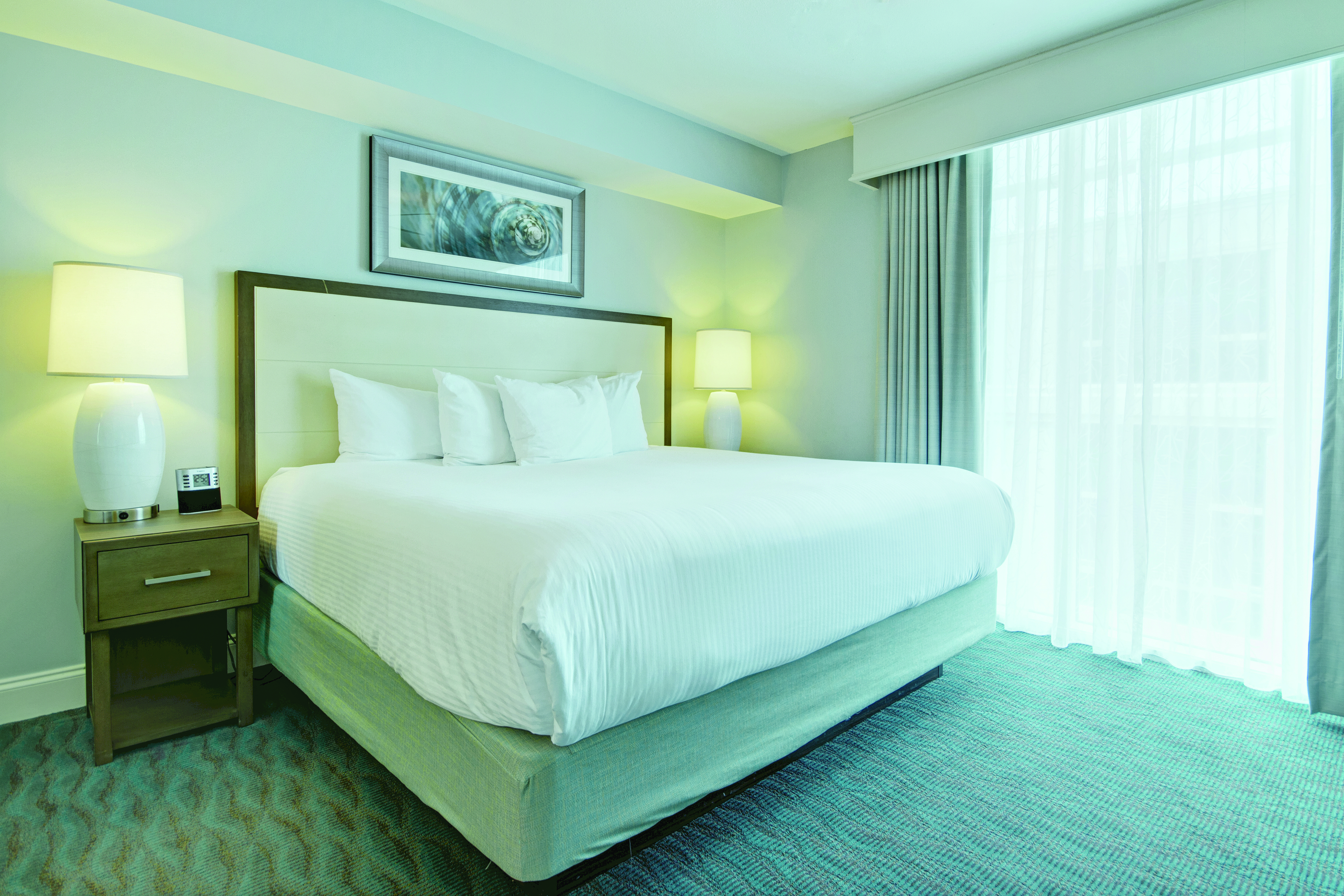 Guest room at the Club Wyndham Towers on the Grove at North Myrtle in North Myrtle Beach, South Carolina