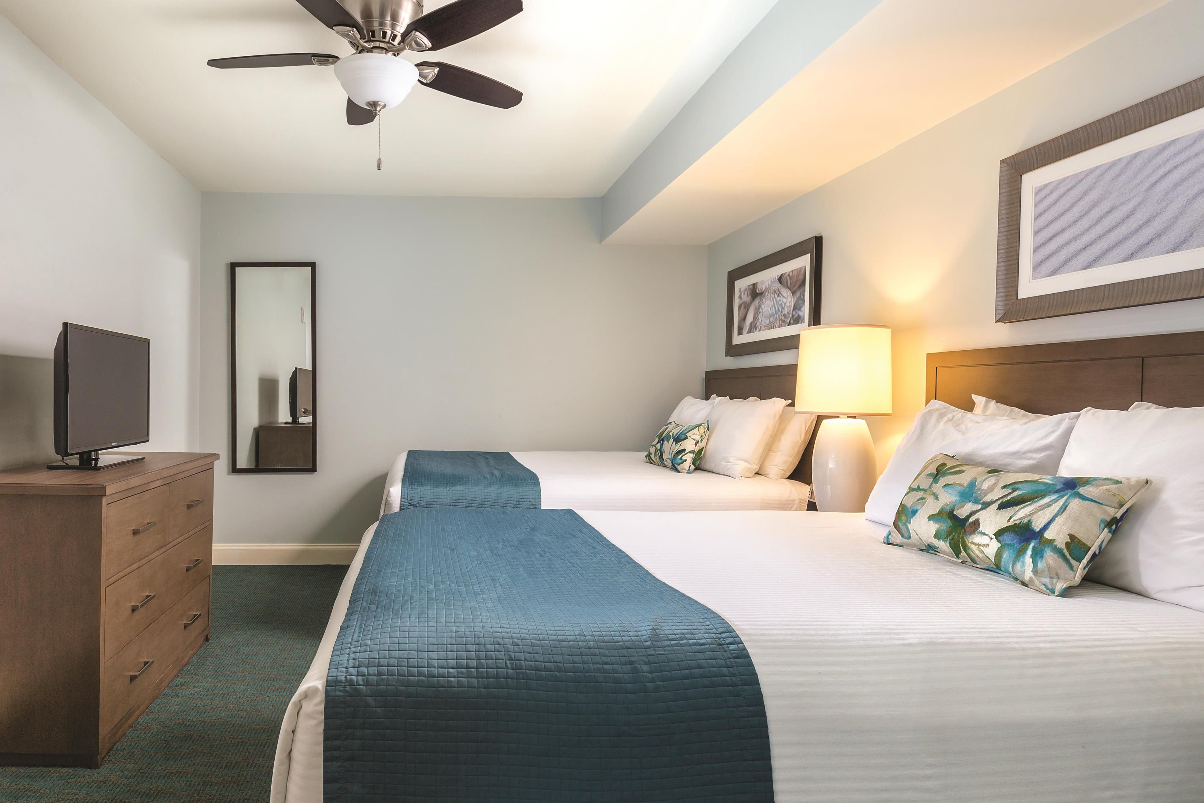 Guest room at the Club Wyndham Towers on the Grove at North Myrtle in North Myrtle Beach, South Carolina