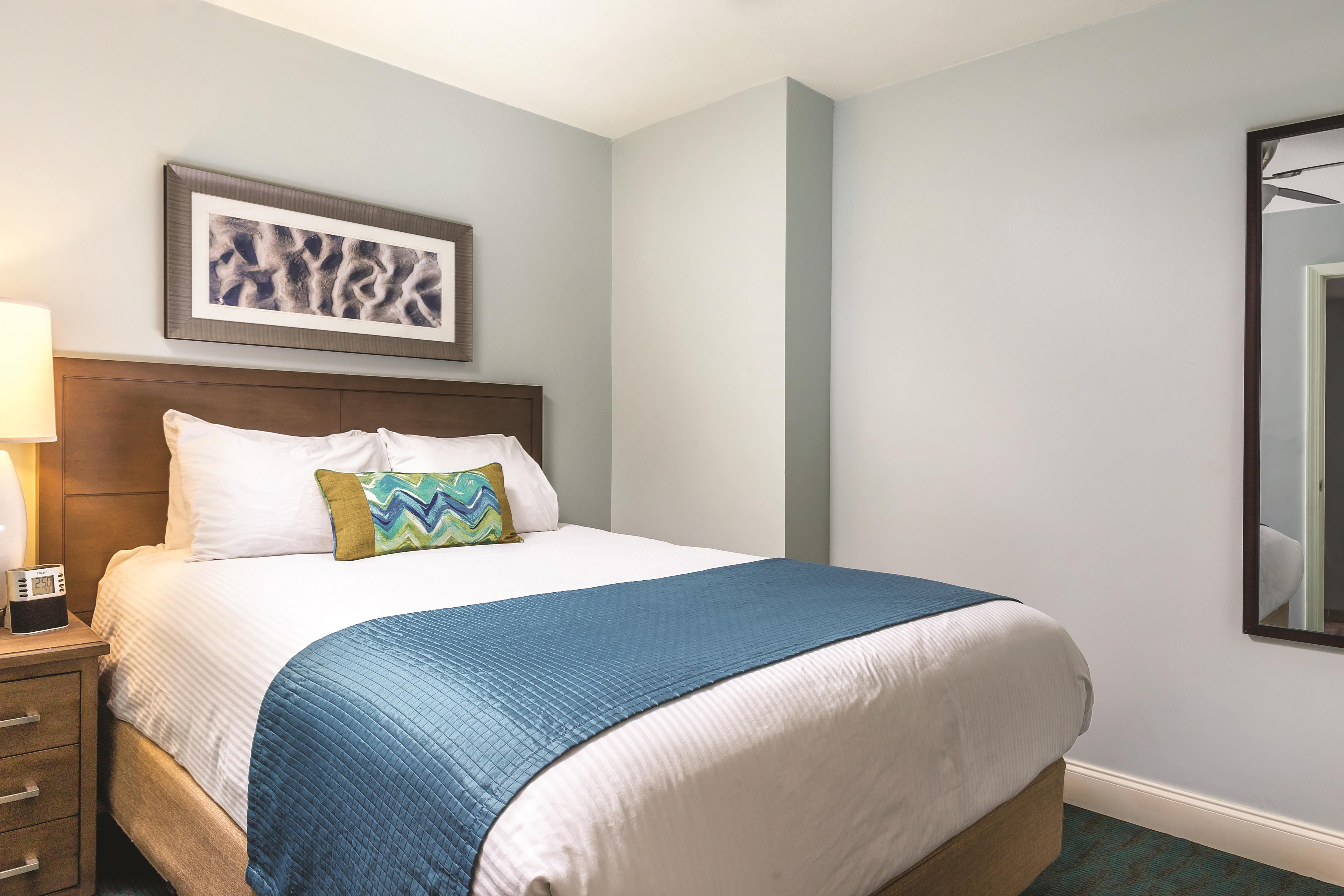 Guest room at the Club Wyndham Towers on the Grove at North Myrtle in North Myrtle Beach, South Carolina