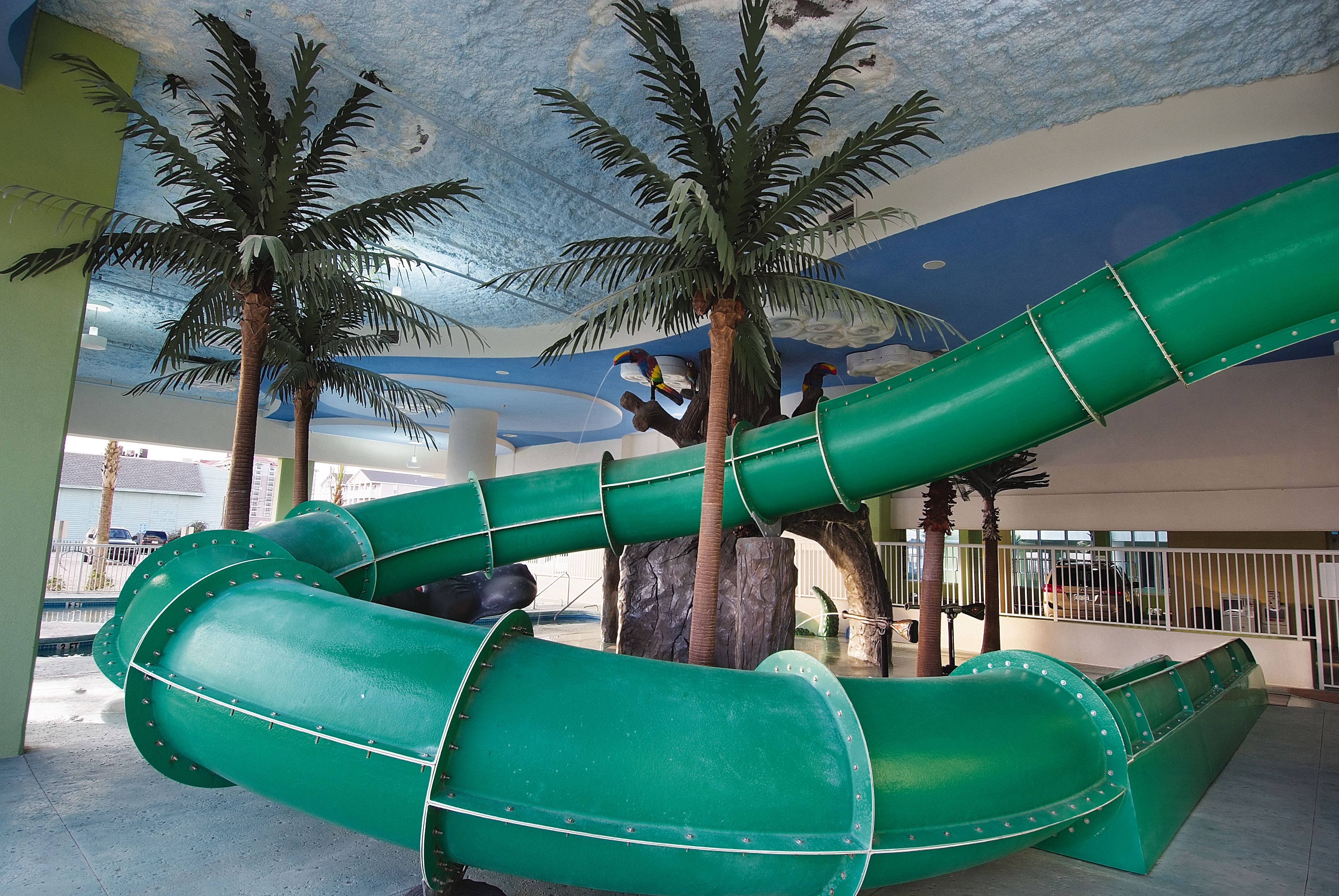 Indoor pool at the Club Wyndham Towers on the Grove at North Myrtle in North Myrtle Beach, South Carolina