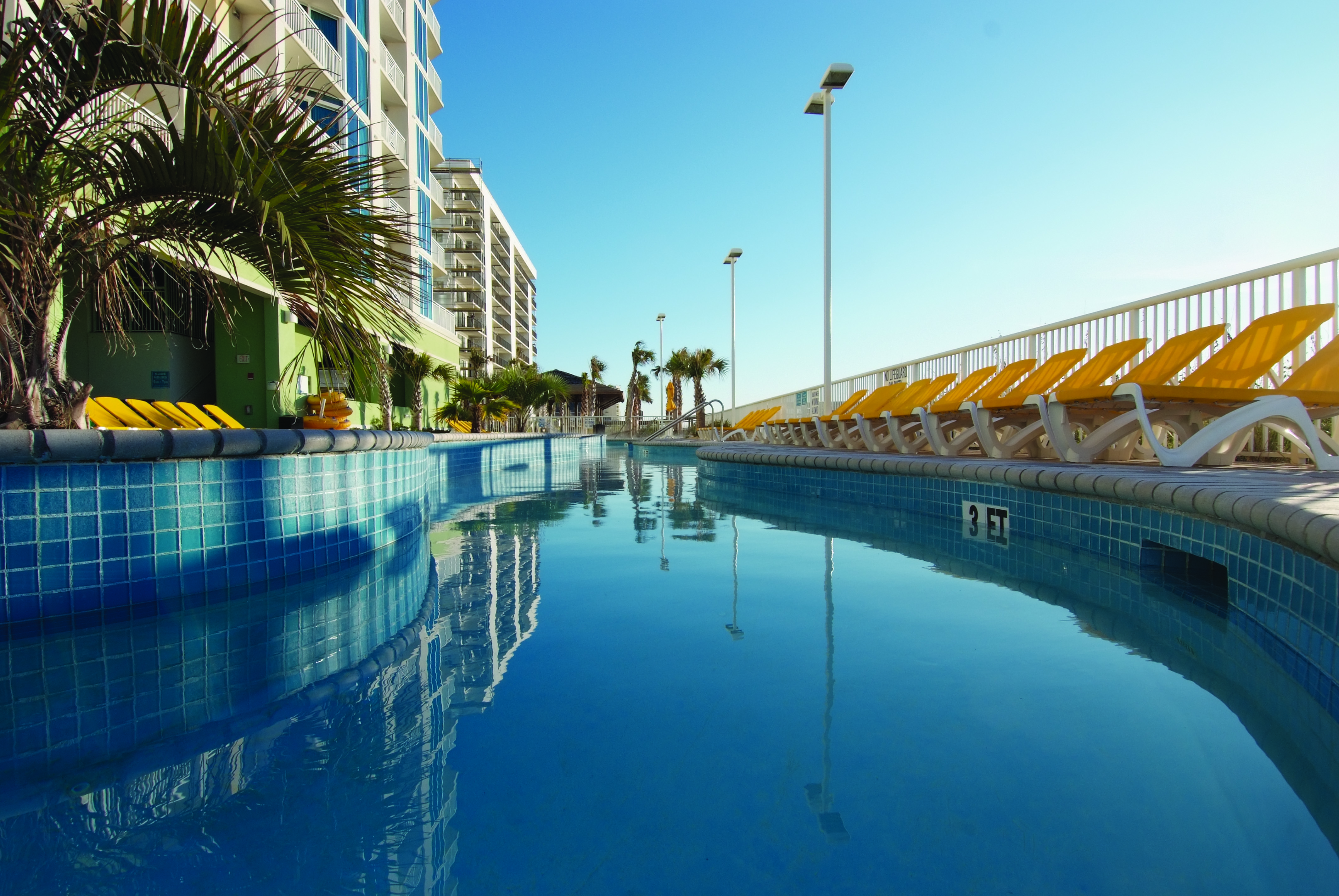 Pool at the Club Wyndham Towers on the Grove at North Myrtle in North Myrtle Beach, South Carolina