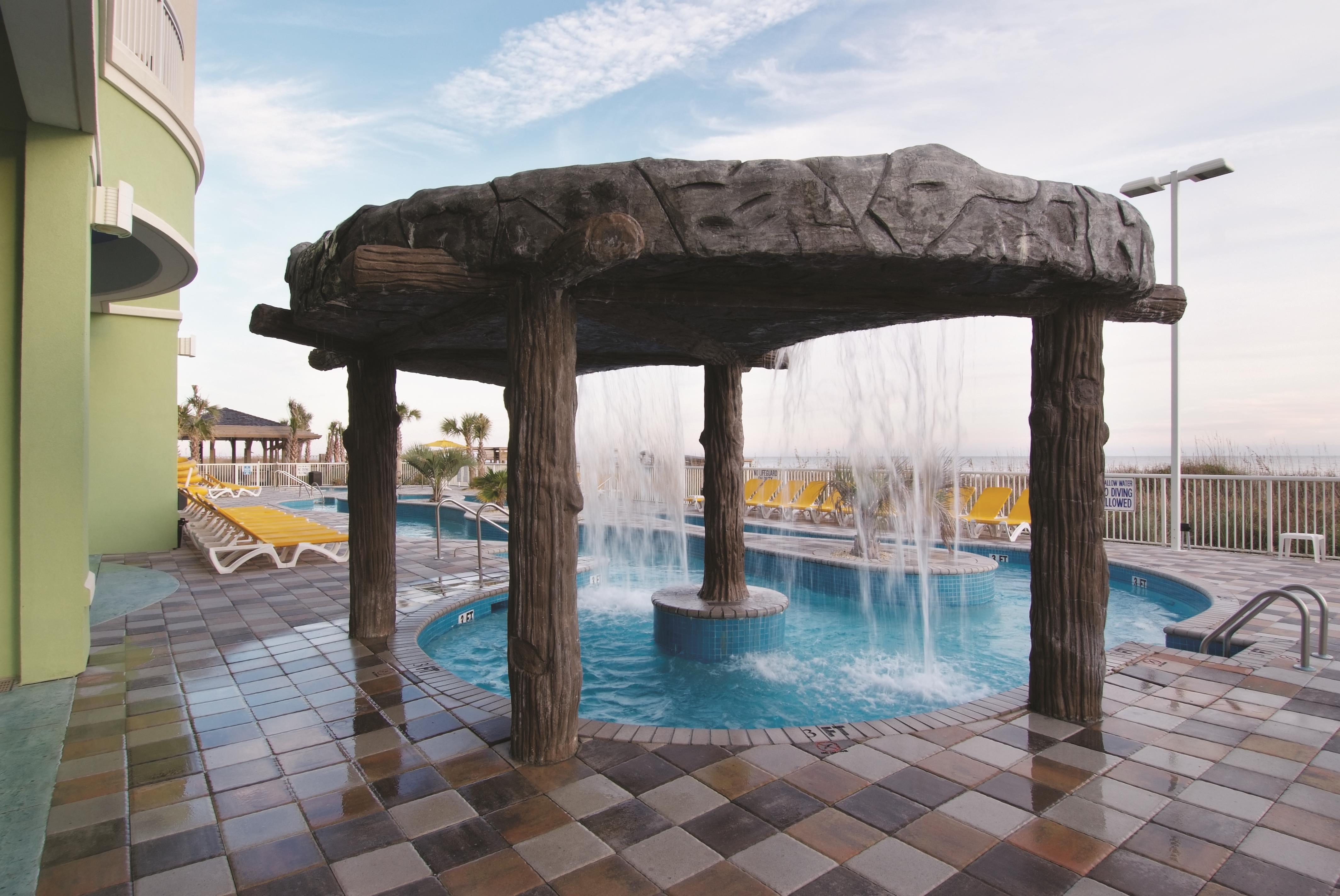 Pool at the Club Wyndham Towers on the Grove at North Myrtle in North Myrtle Beach, South Carolina