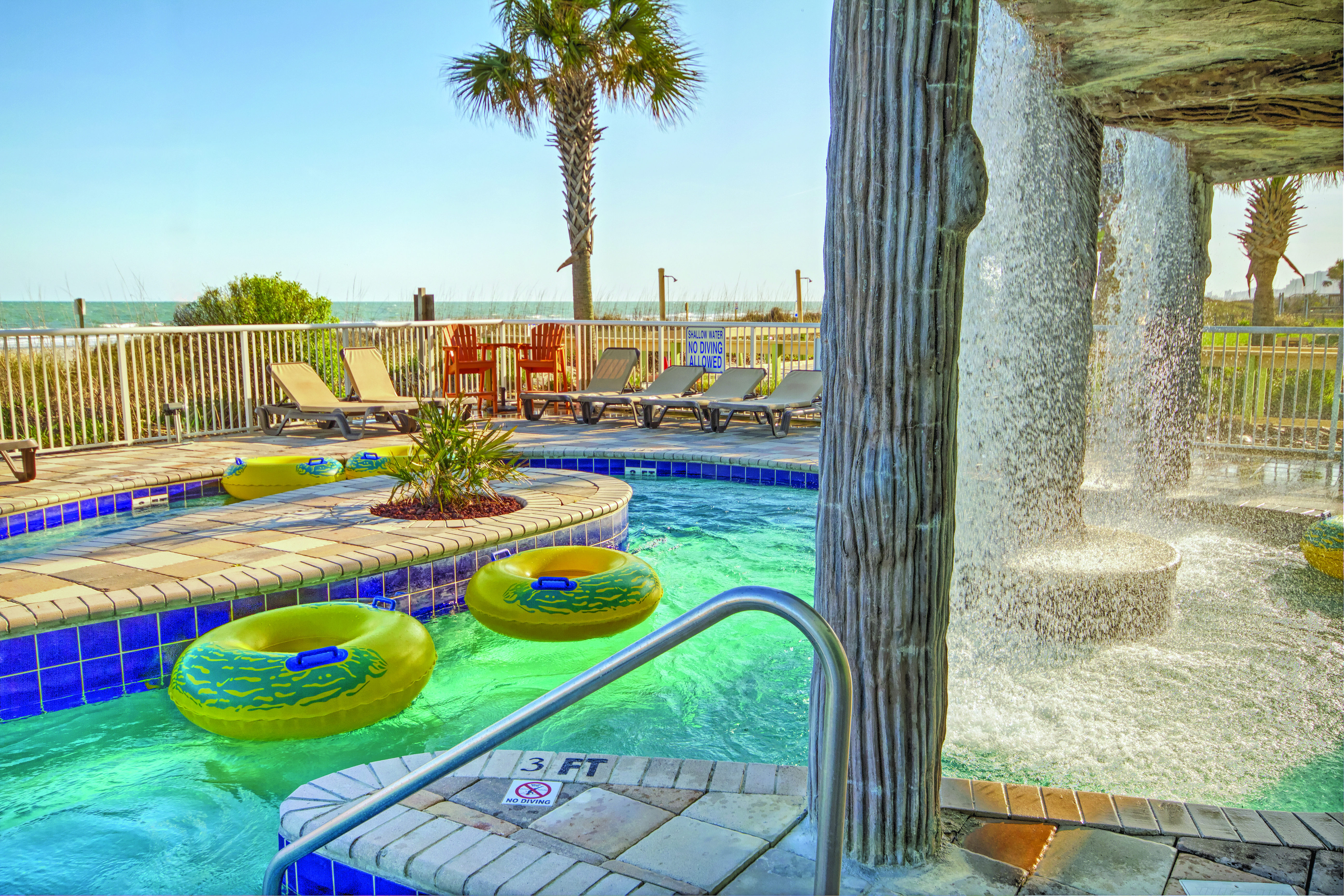Pool at the Club Wyndham Towers on the Grove at North Myrtle in North Myrtle Beach, South Carolina