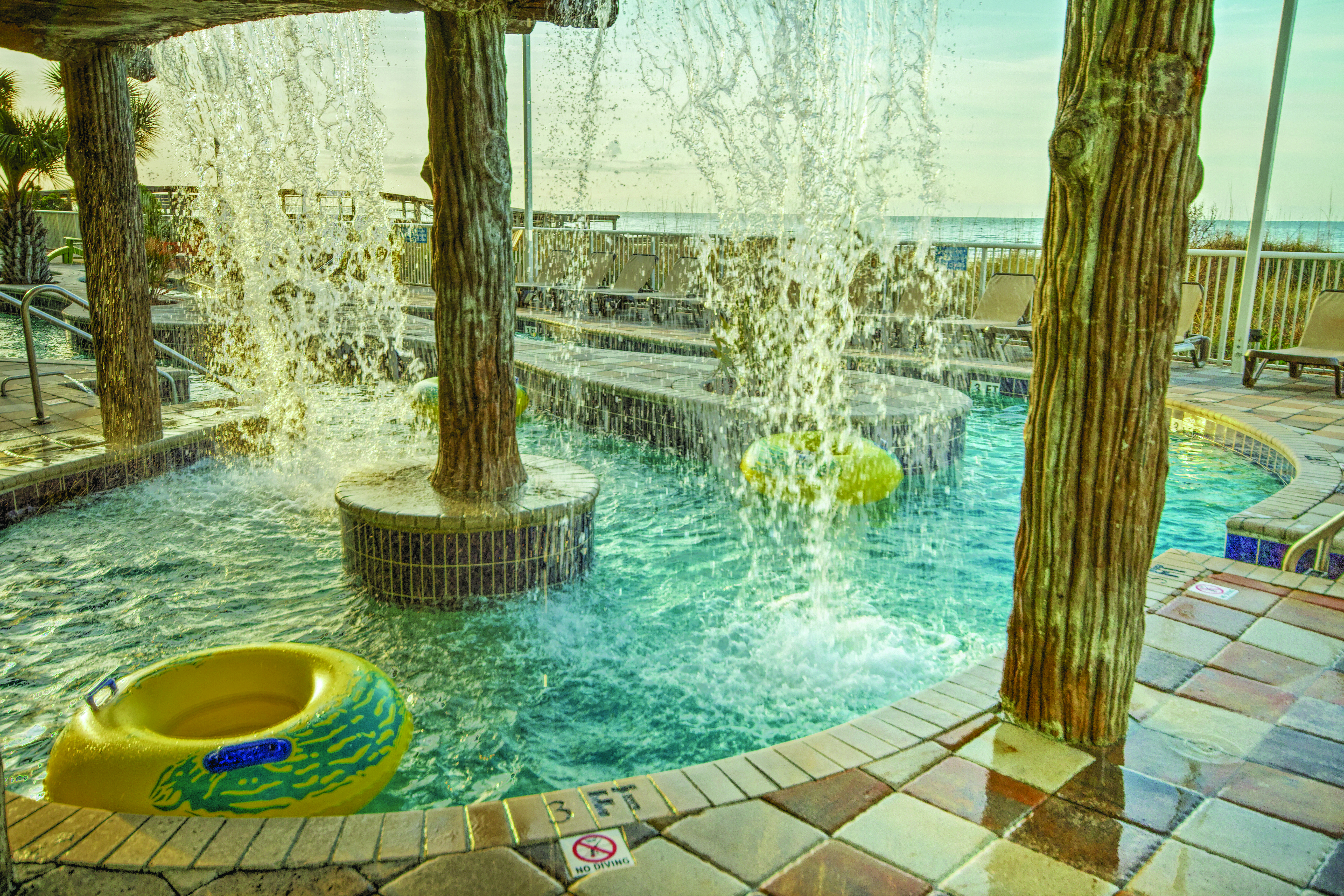 Pool at the Club Wyndham Towers on the Grove at North Myrtle in North Myrtle Beach, South Carolina