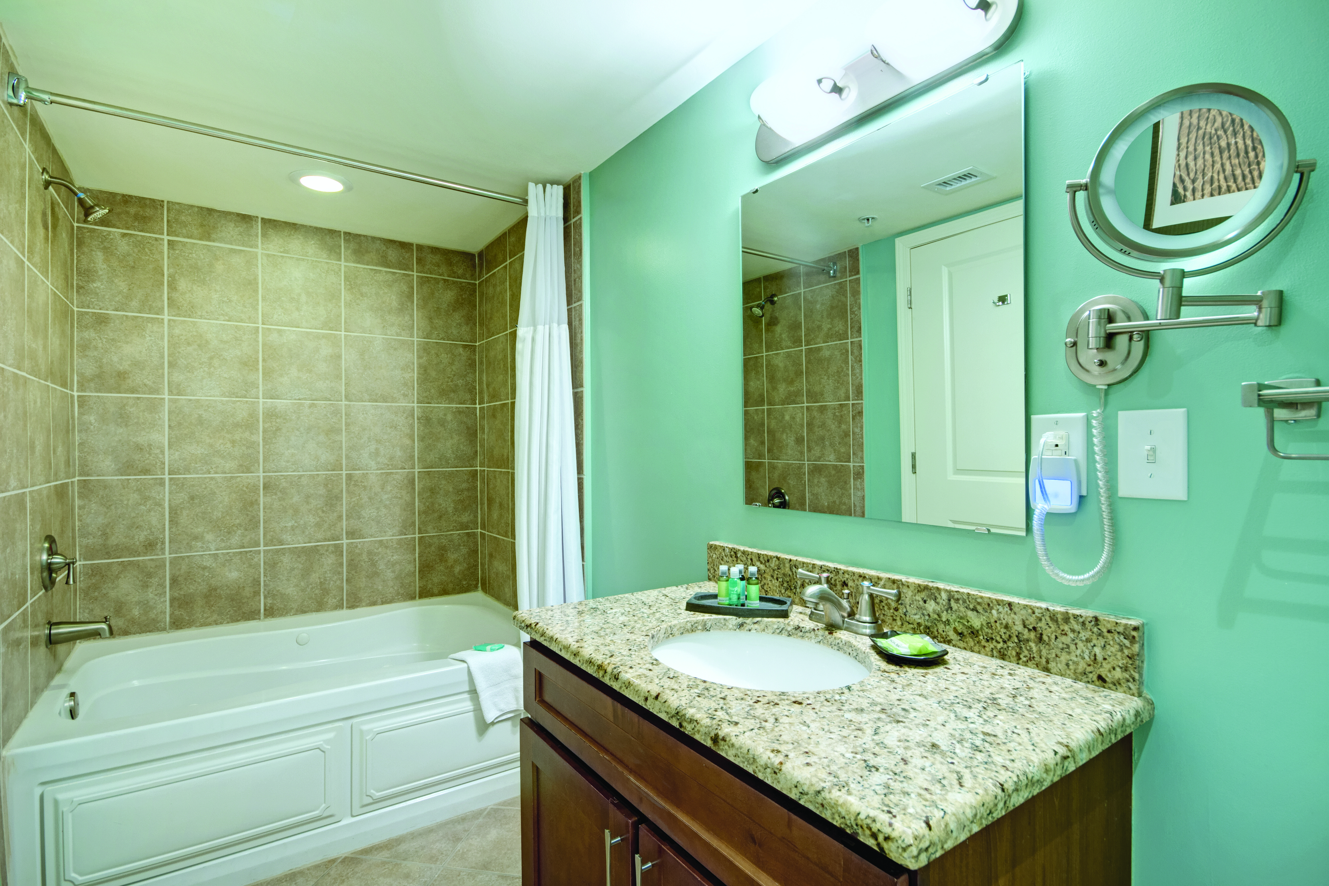 Guest room at the Club Wyndham Towers on the Grove at North Myrtle in North Myrtle Beach, South Carolina