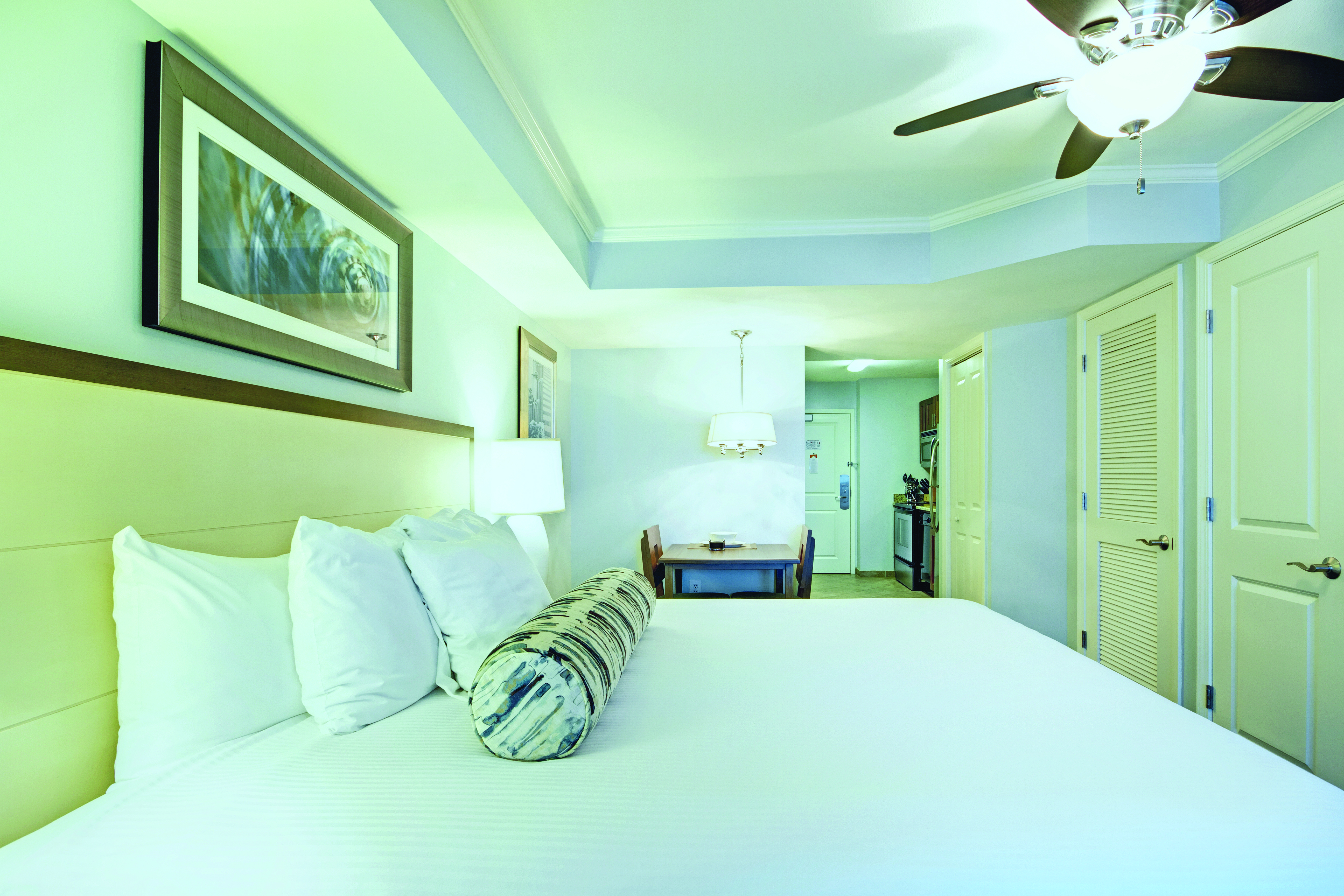 Guest room at the Club Wyndham Towers on the Grove at North Myrtle in North Myrtle Beach, South Carolina