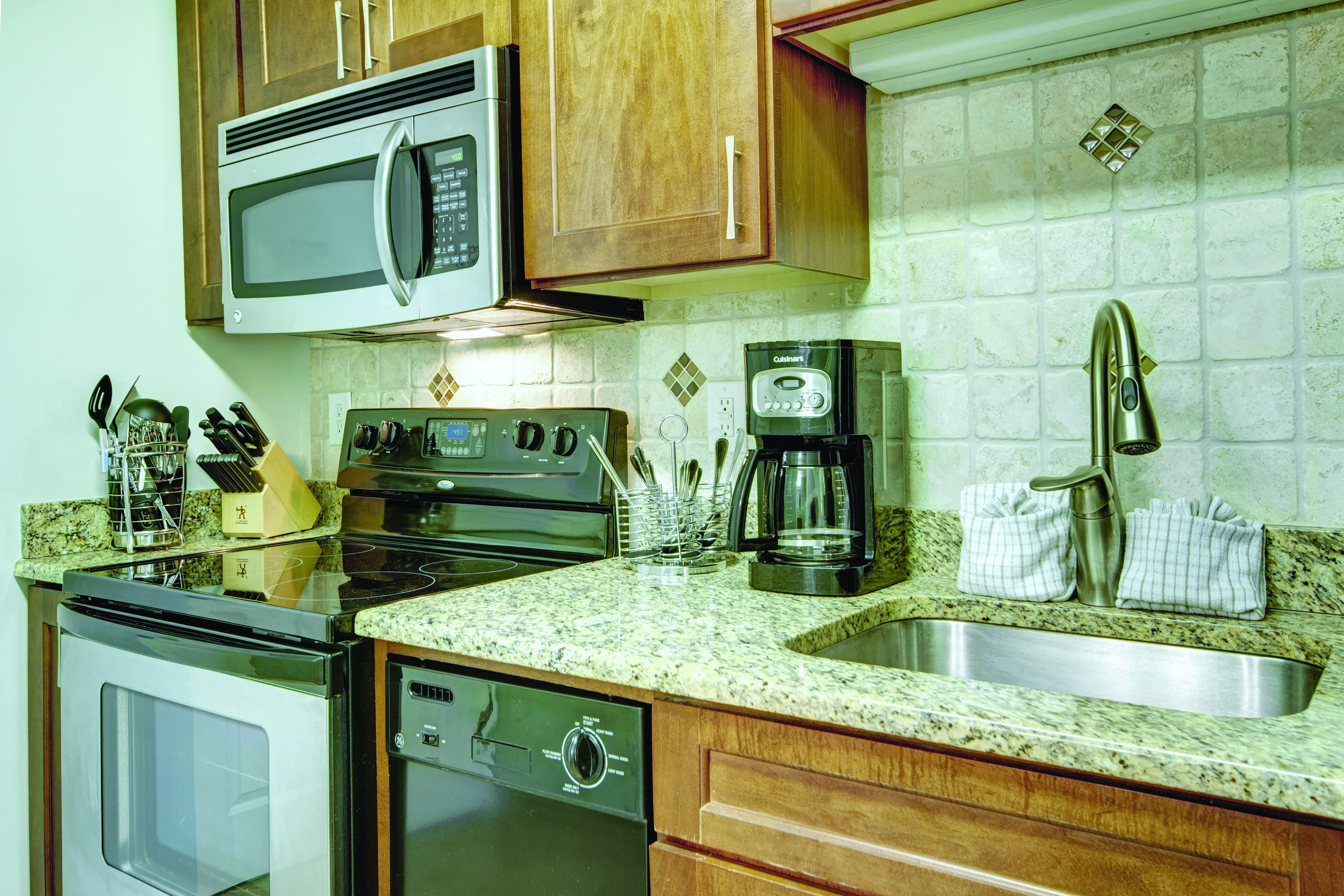 Guest room at the Club Wyndham Towers on the Grove at North Myrtle in North Myrtle Beach, South Carolina