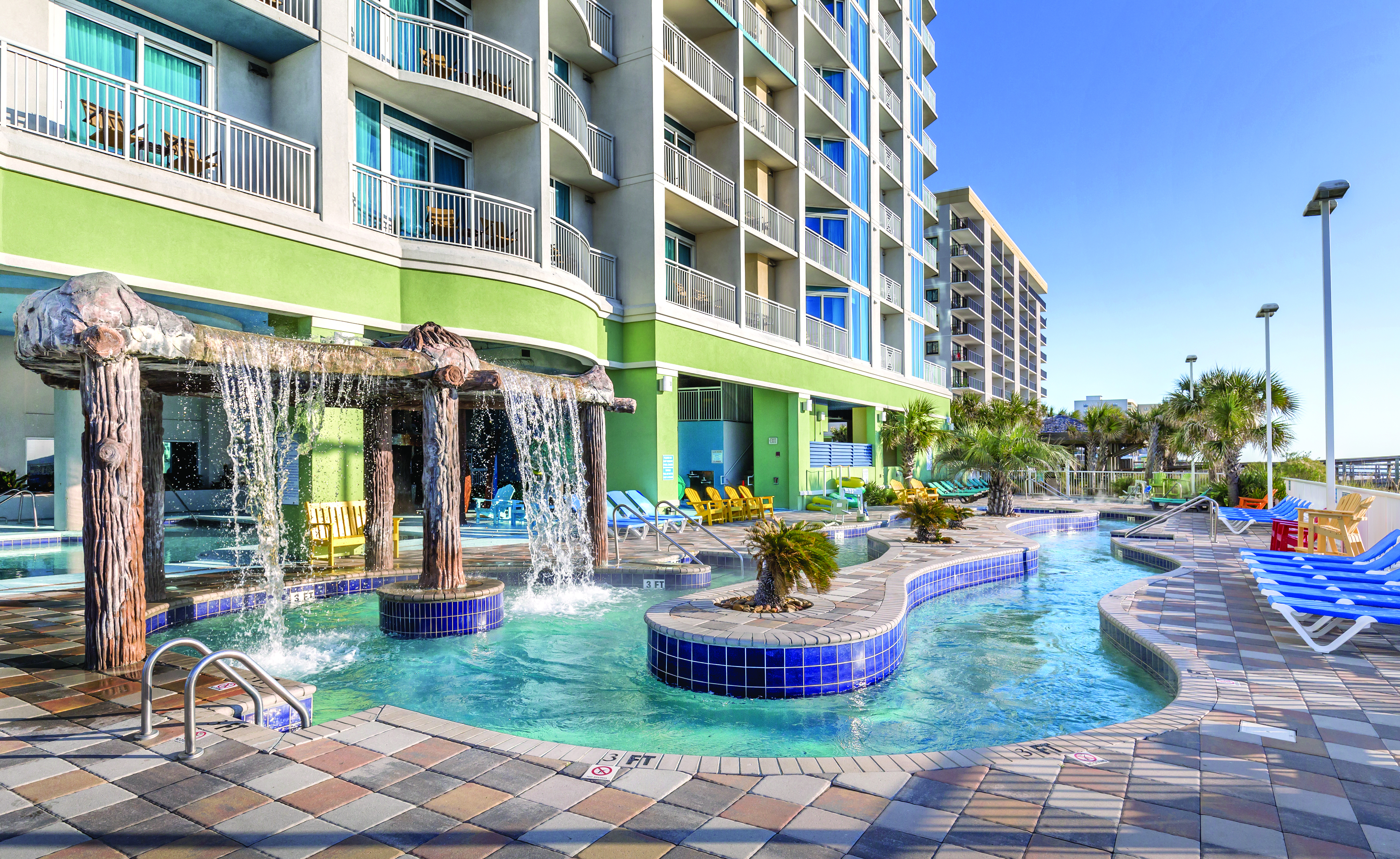 Pool at the Club Wyndham Towers on the Grove at North Myrtle in North Myrtle Beach, South Carolina