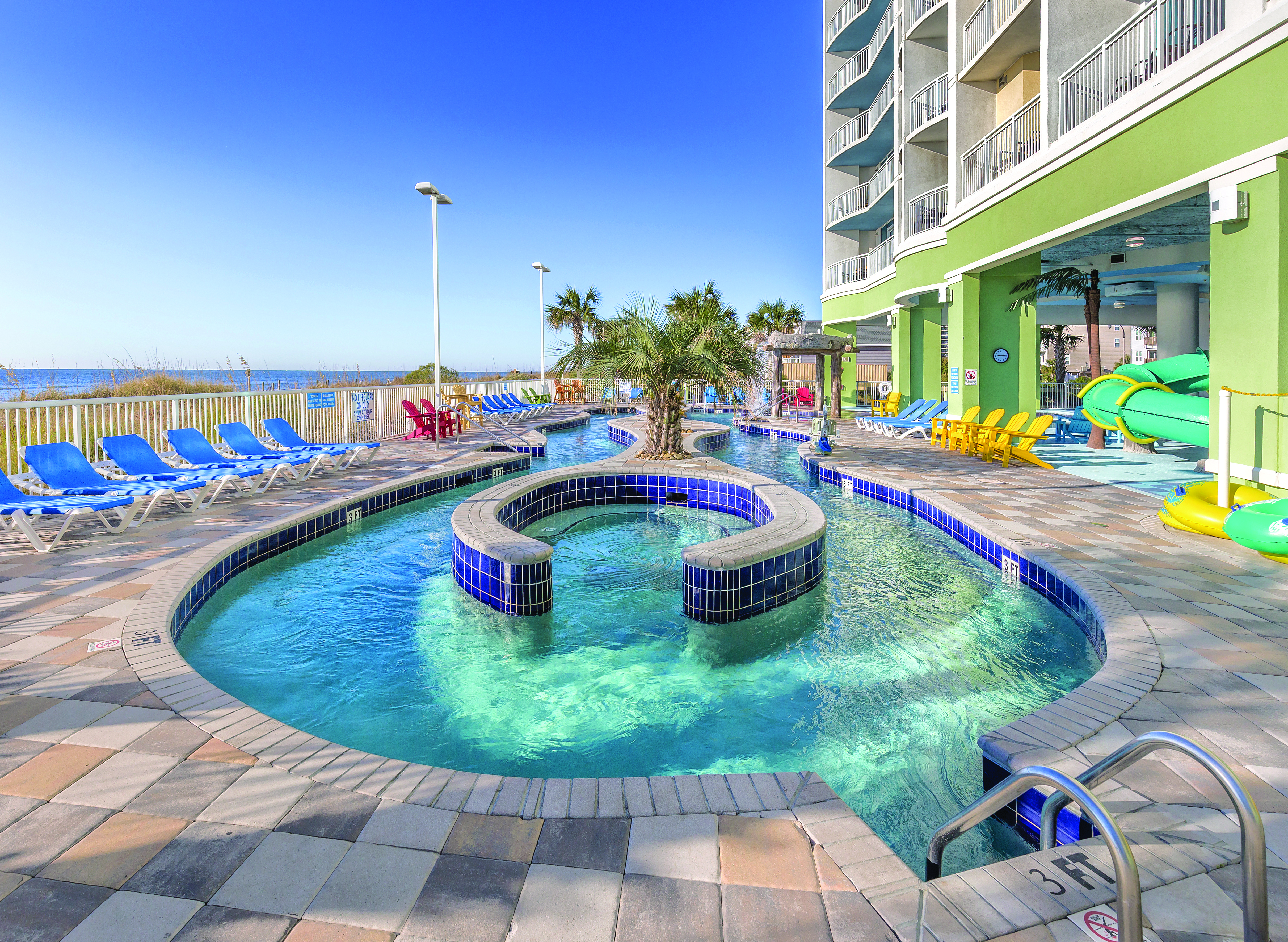 Pool at the Club Wyndham Towers on the Grove at North Myrtle in North Myrtle Beach, South Carolina
