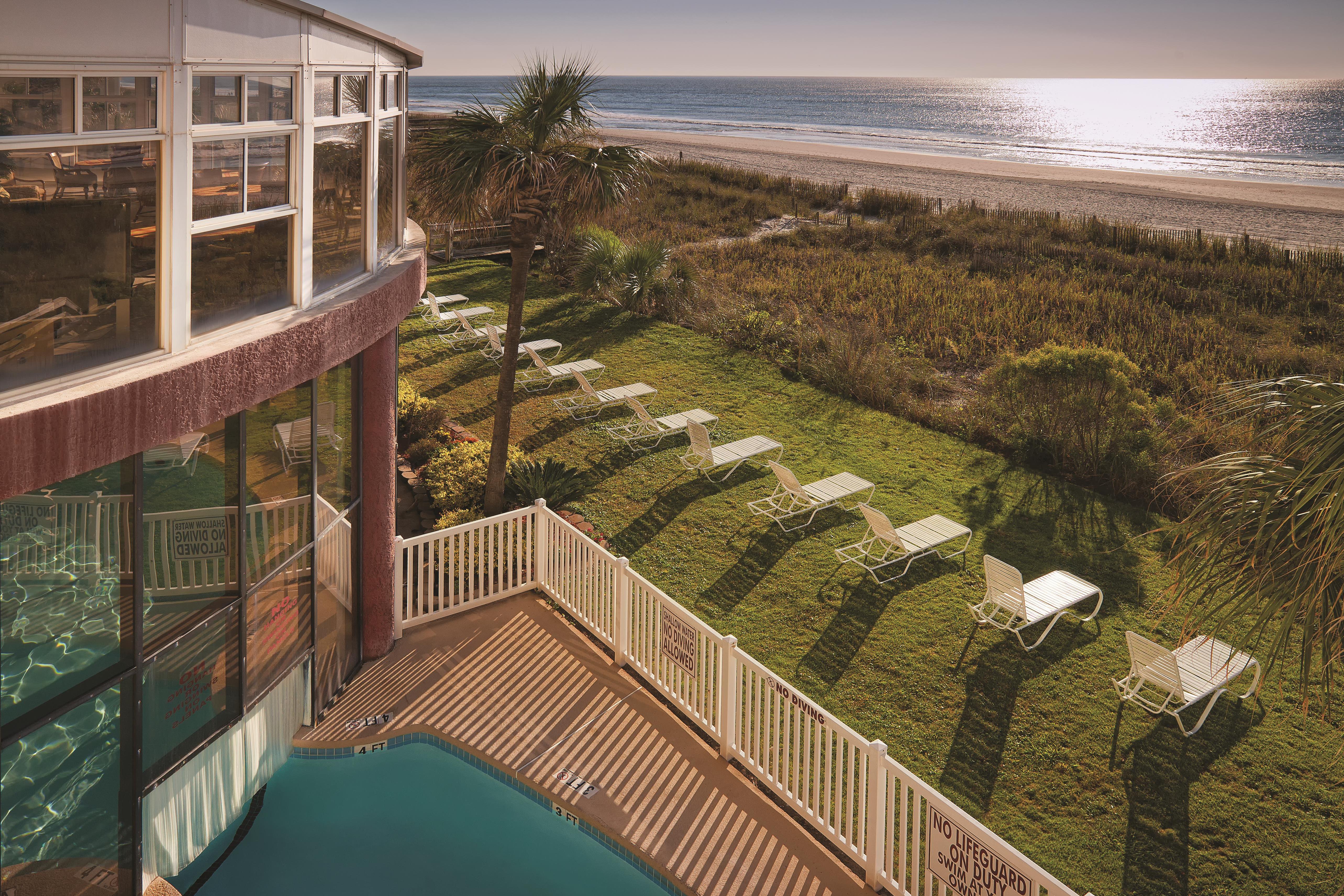 Exterior of Club Wyndham Westwinds hotel in North Myrtle Beach, South Carolina