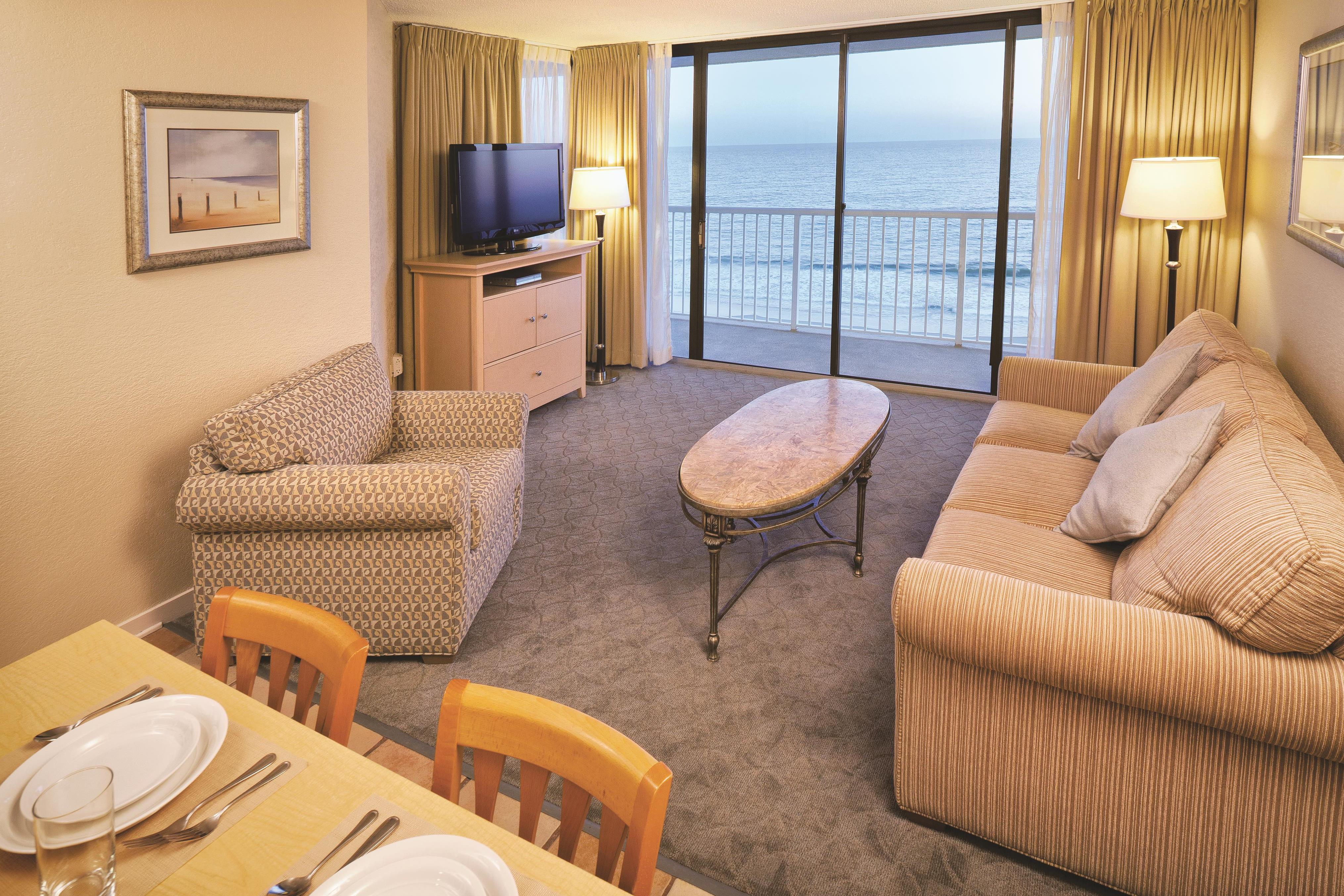 Guest room feature at the Club Wyndham Westwinds in North Myrtle Beach, South Carolina