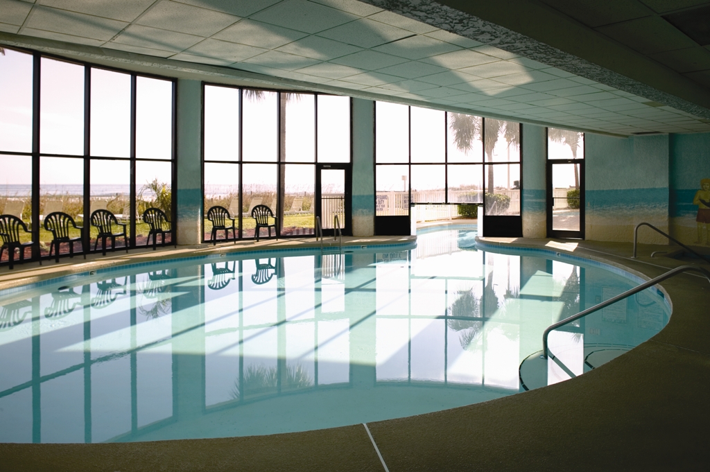 Indoor pool at the Club Wyndham Westwinds in North Myrtle Beach, South Carolina