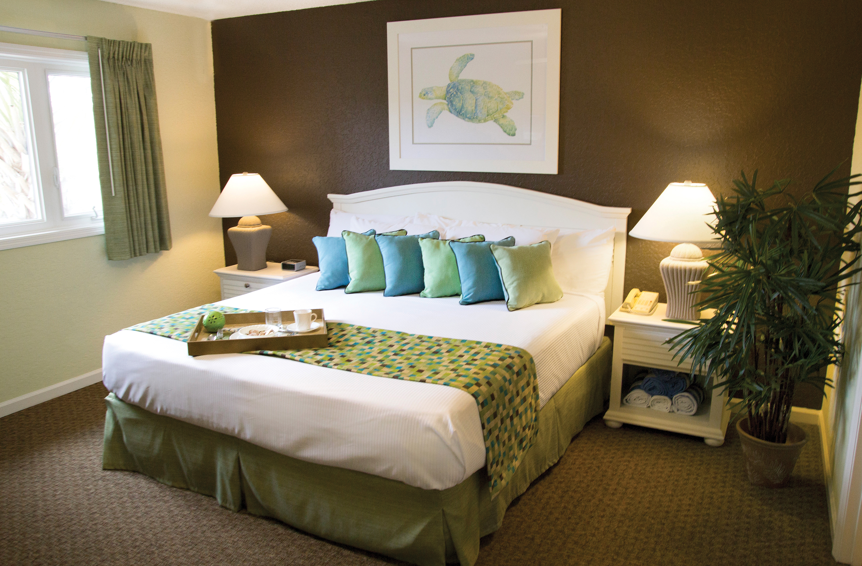 Guest room at the Club Wyndham Grand Palms in Surfside Beach, South Carolina