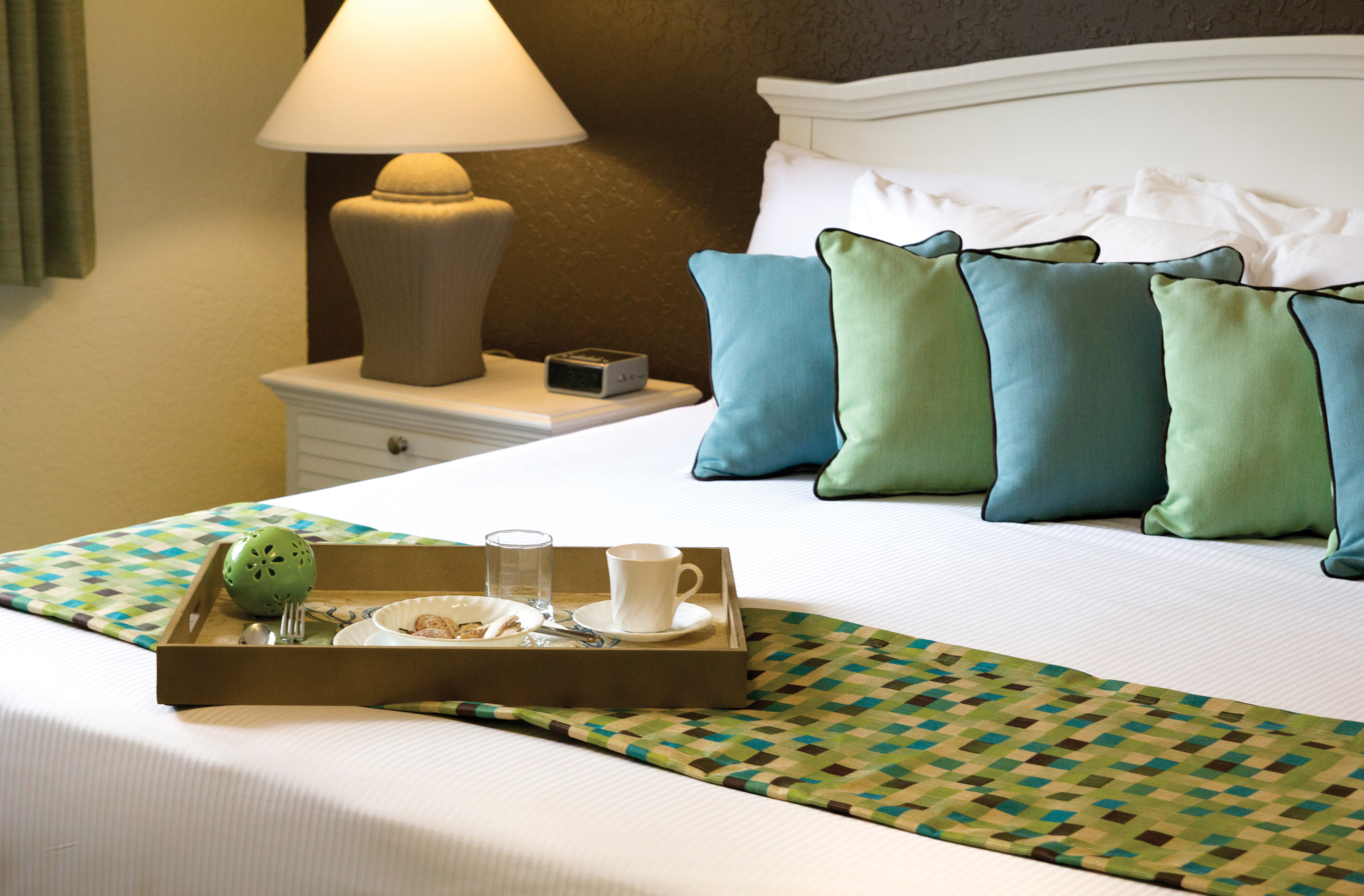 Guest room at the Club Wyndham Grand Palms in Surfside Beach, South Carolina