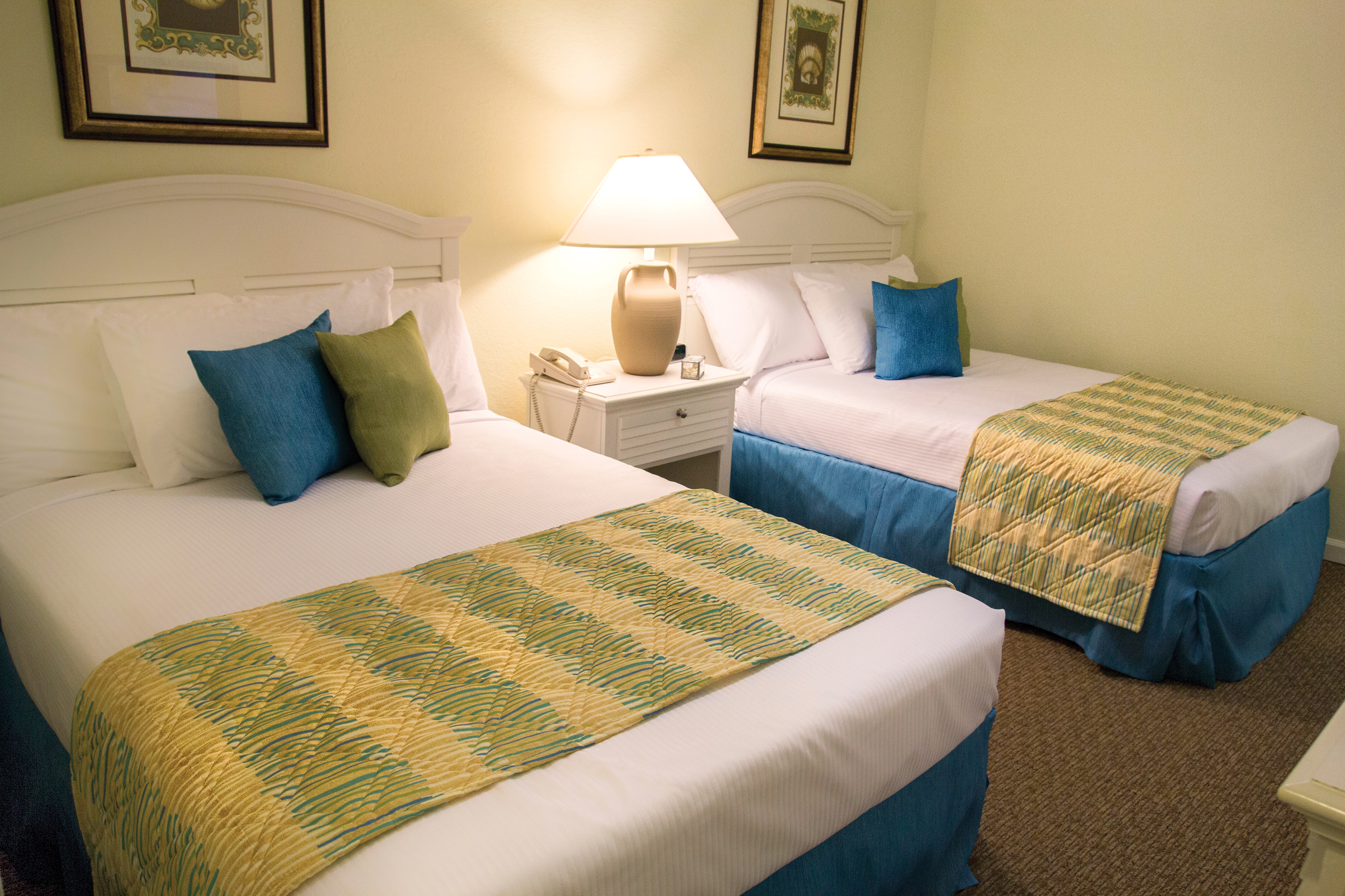 Guest room at the Club Wyndham Grand Palms in Surfside Beach, South Carolina