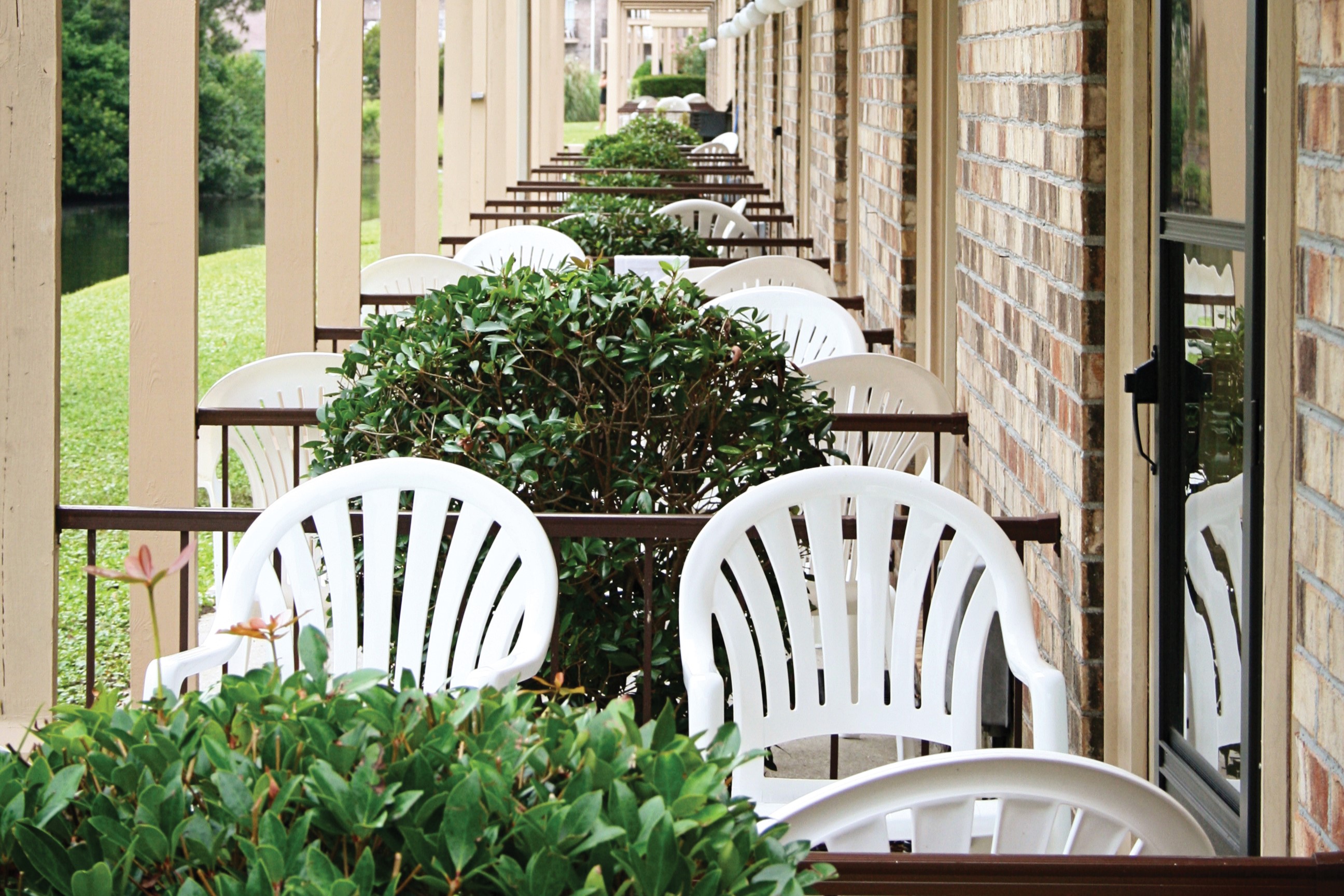Guest room patio at the Club Wyndham Grand Palms in Surfside Beach, South Carolina