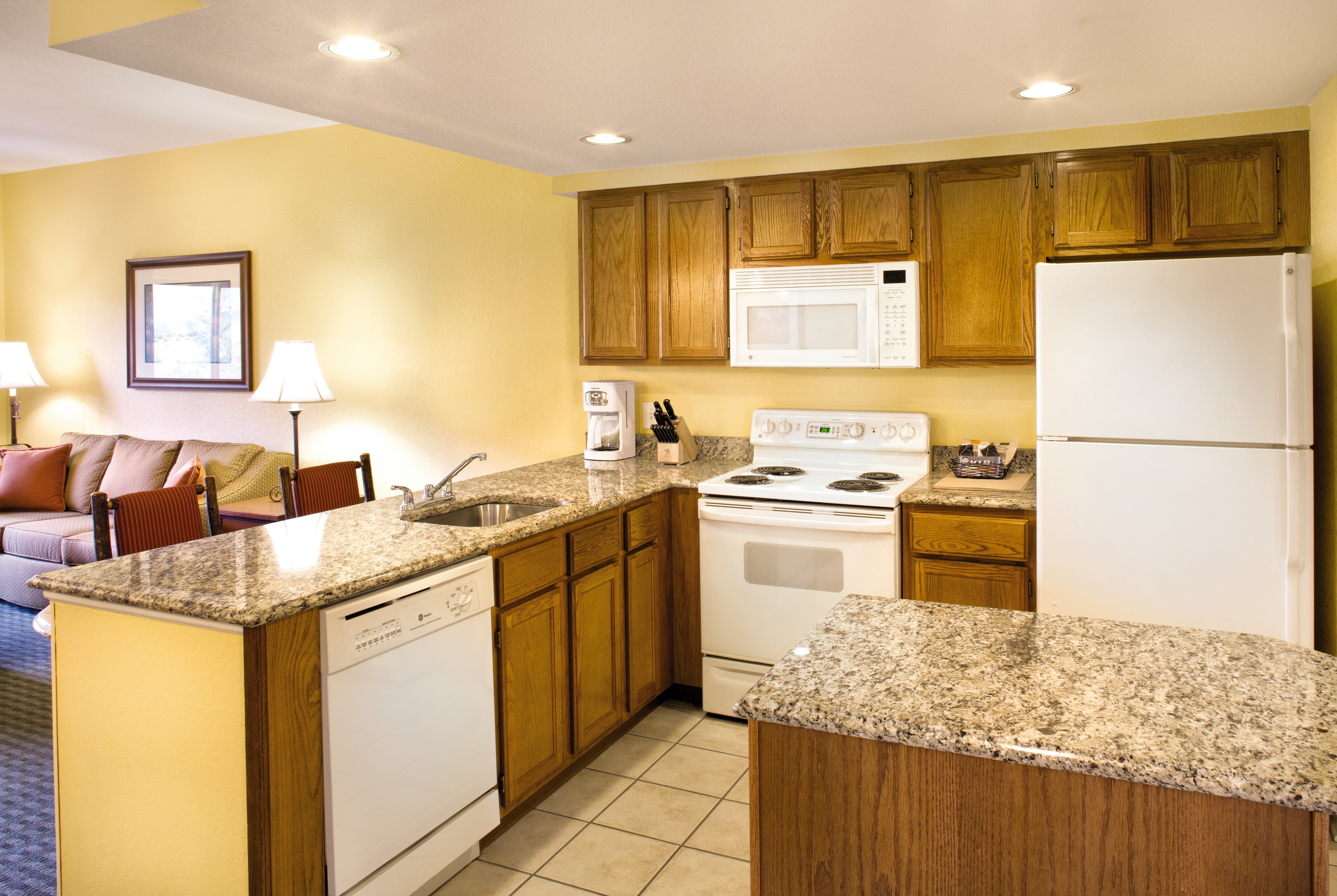 Club Wyndham Smoky Mountains suite kitchen in Sevierville, Tennessee