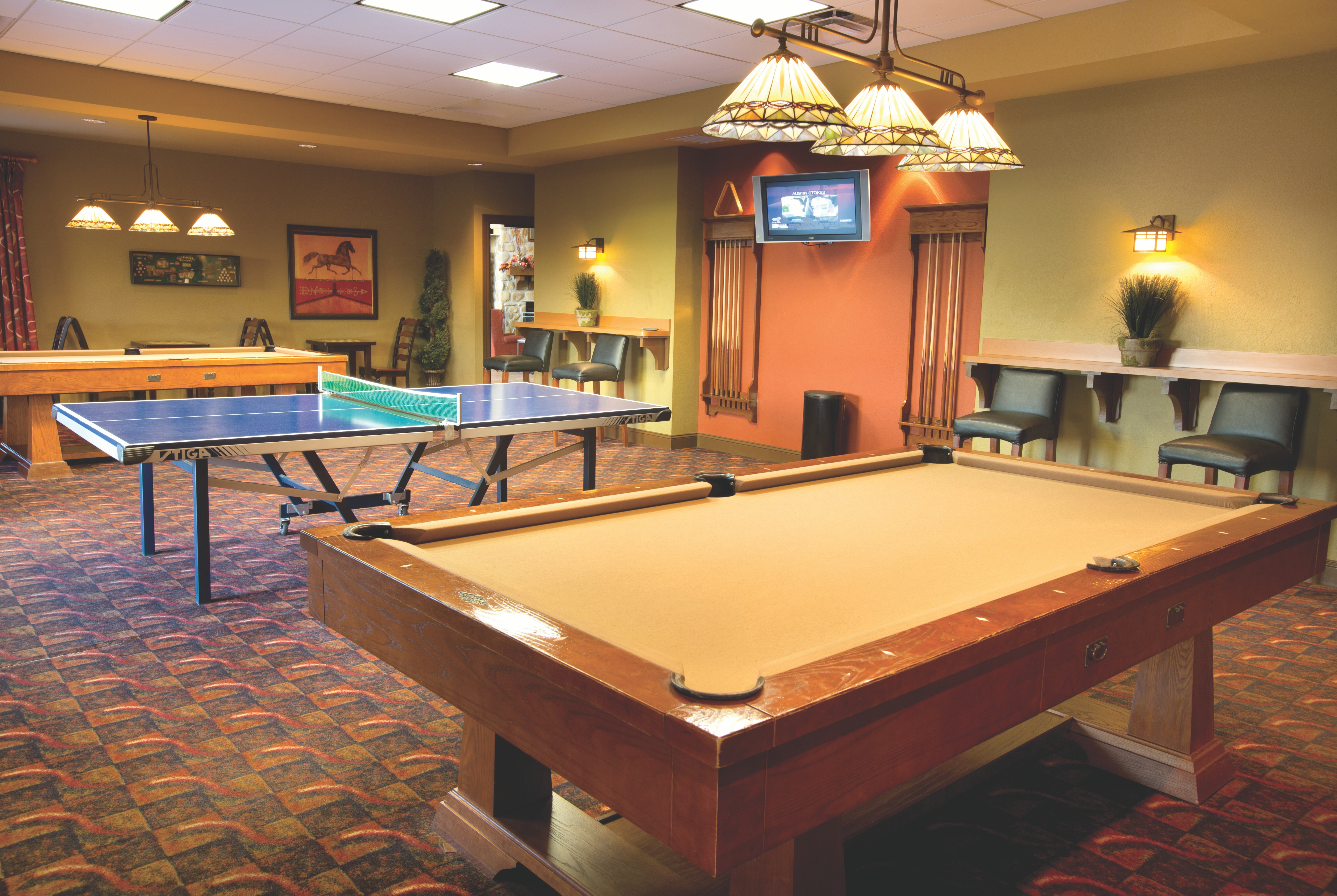 Game room at Club Wyndham Smoky Mountains in Sevierville, Tennessee