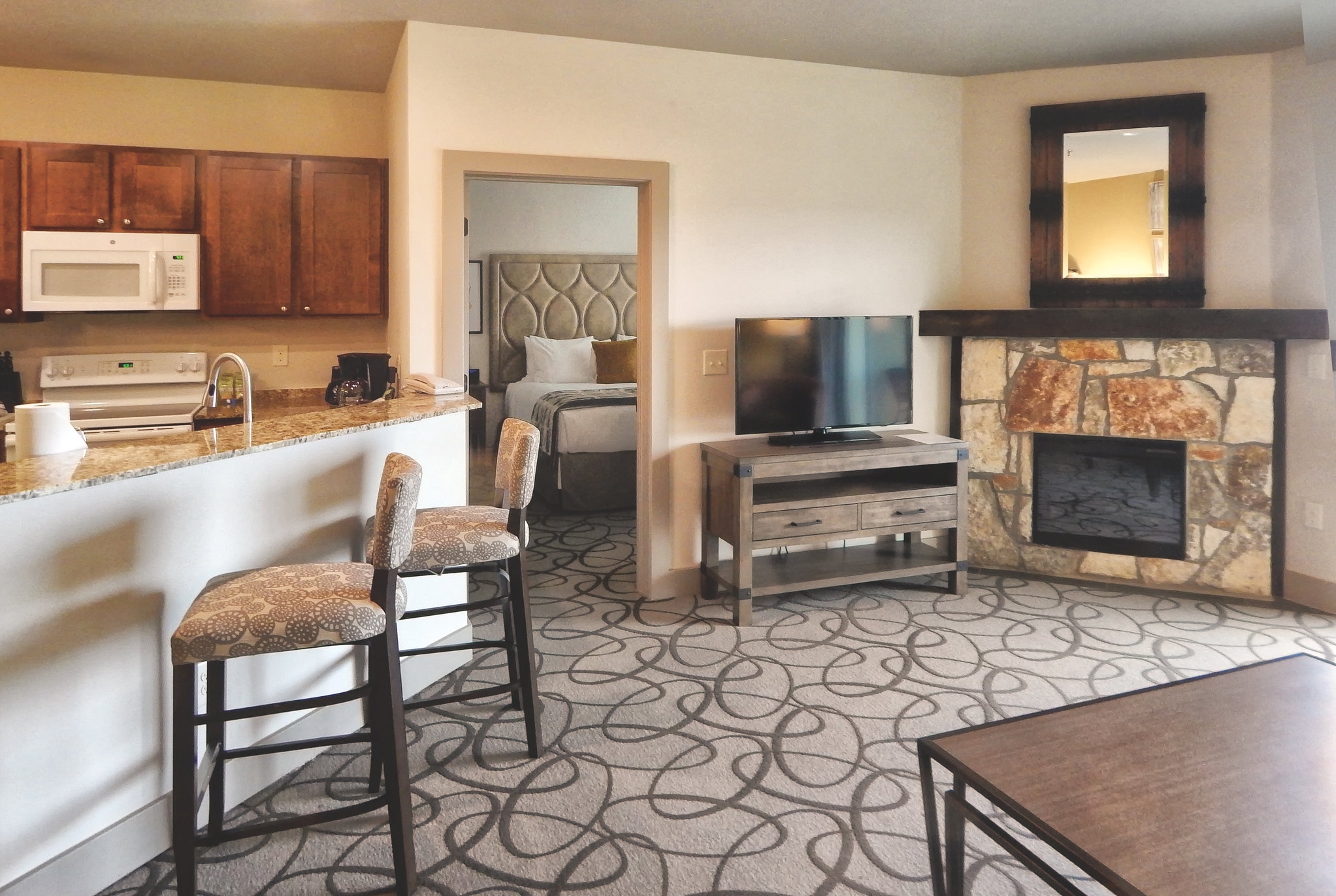 Guest room at the WorldMark Hunt - Stablewood Springs Resort in Hunt, Texas