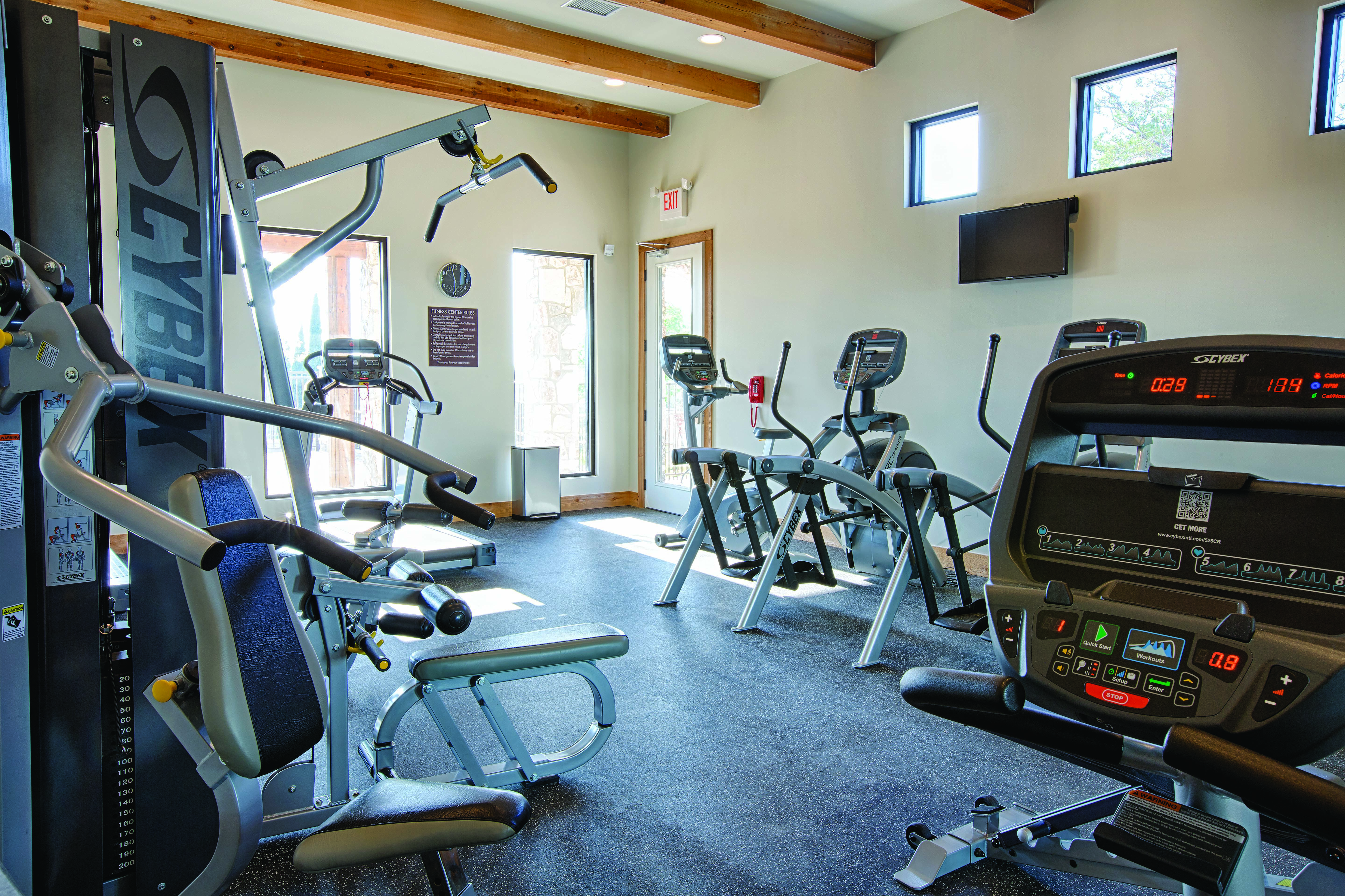 Fitness room at WorldMark Hunt - Stablewood Springs Resort in Hunt, Texas