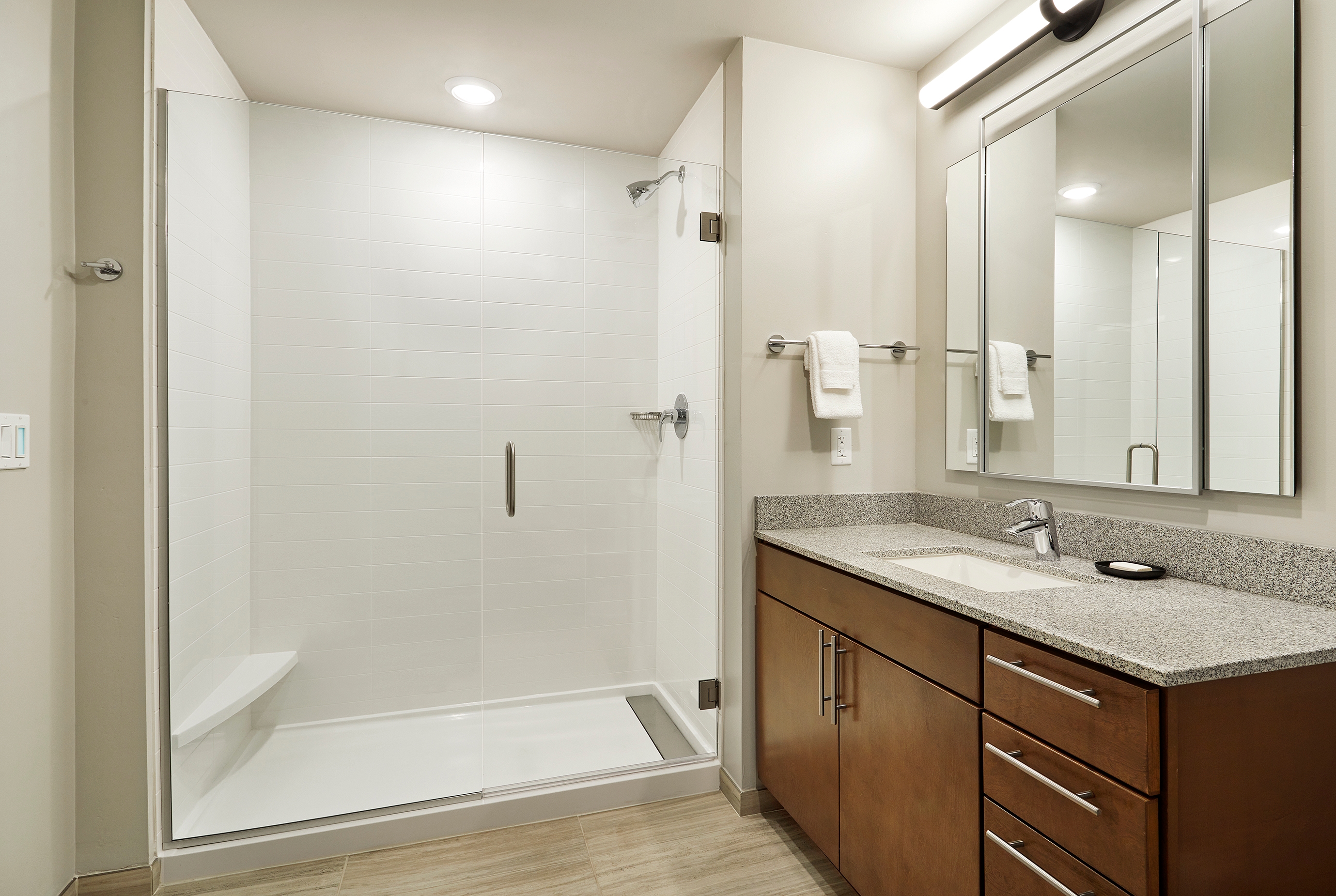 Guest room bath at the The Moab Resort, WorldMark Associate in Moab, Utah