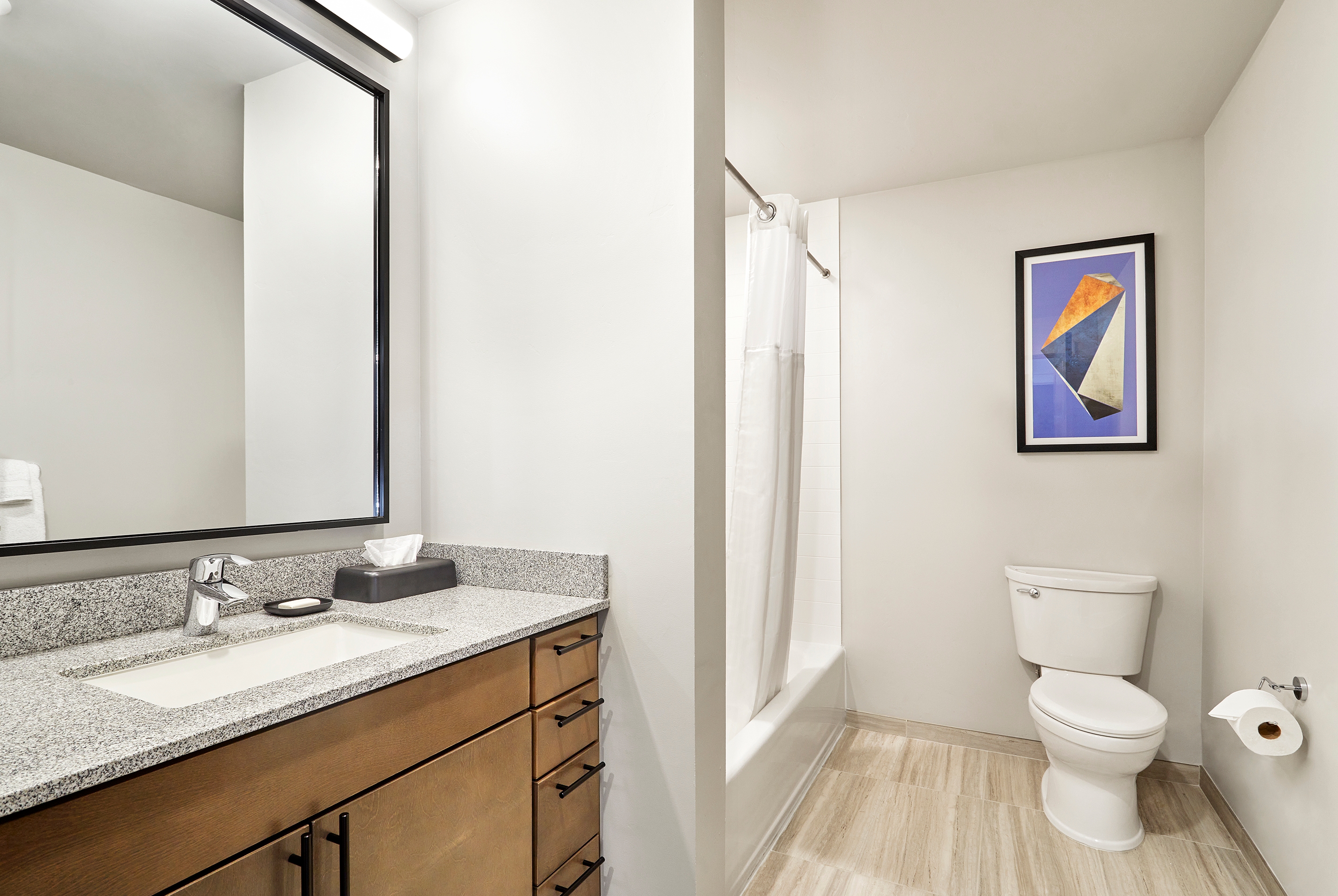 Guest room bath at the The Moab Resort, WorldMark Associate in Moab, Utah
