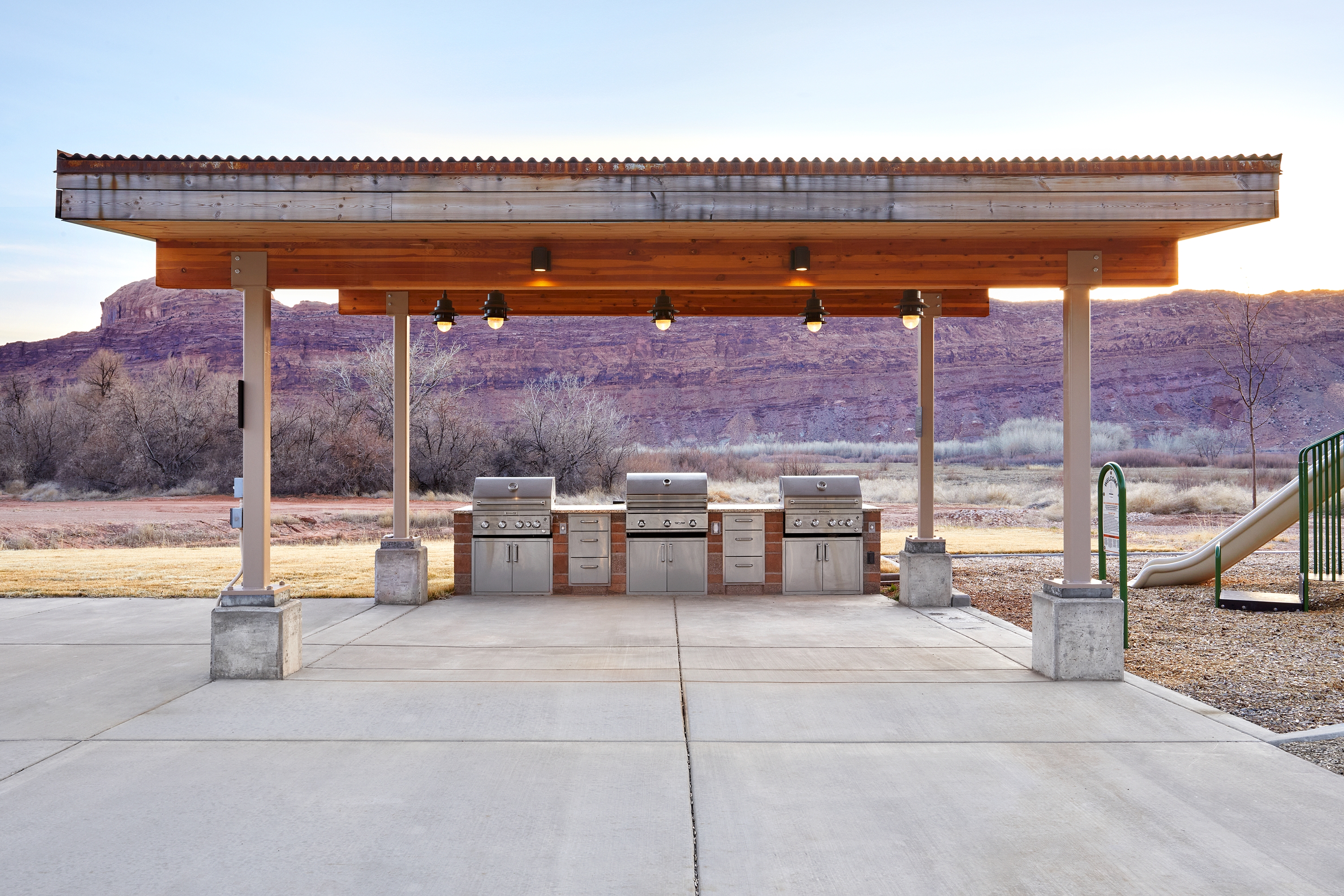 BBQ grill at EBAC Moab in Moab, Utah