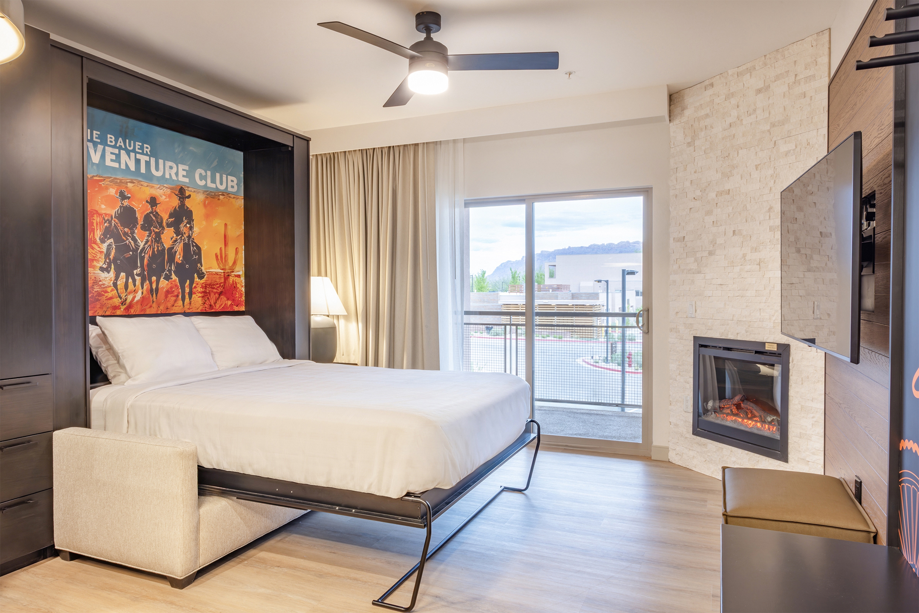 Guest room at the EBAC Moab in Moab, Utah