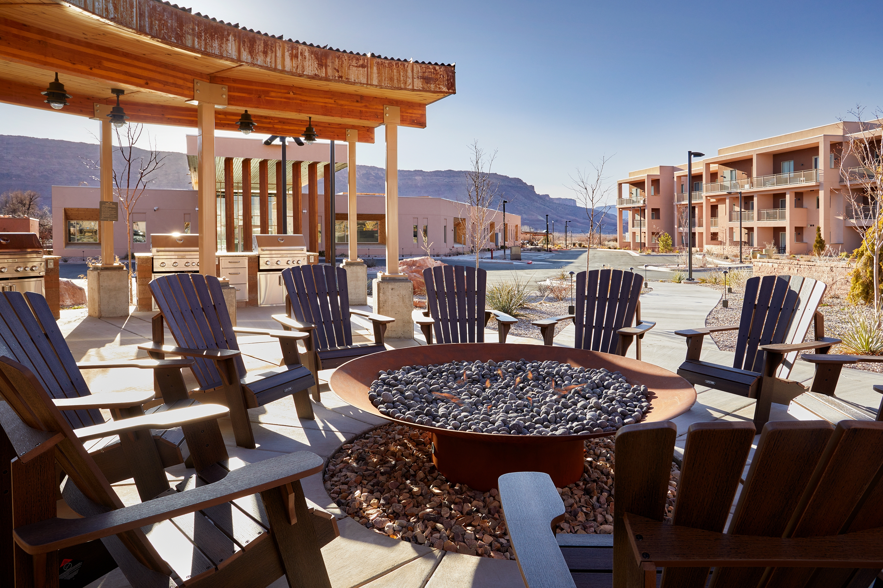 Pool feature at the EBAC Moab in Moab, Utah