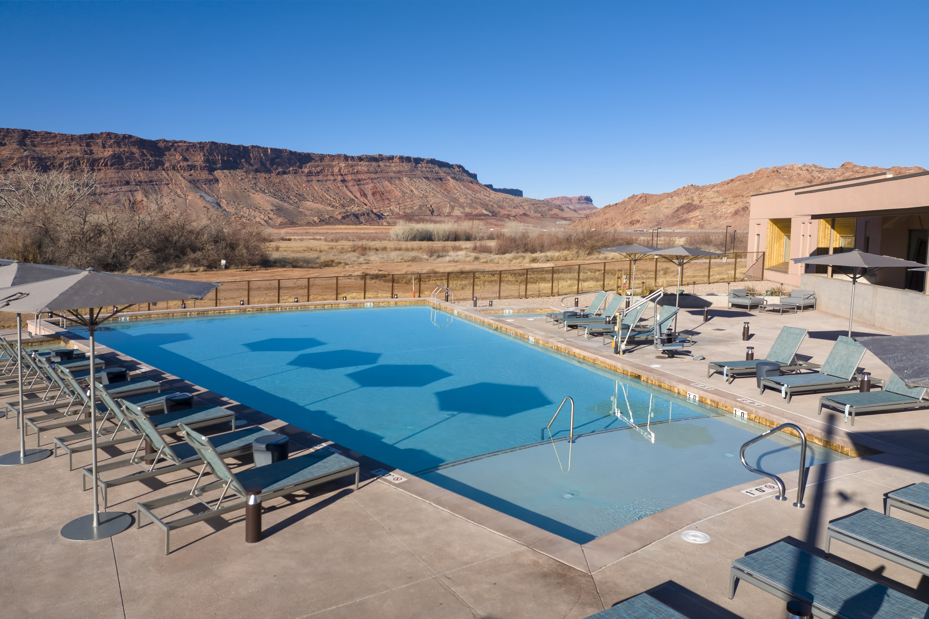 Pool at the EBAC Moab in Moab, Utah