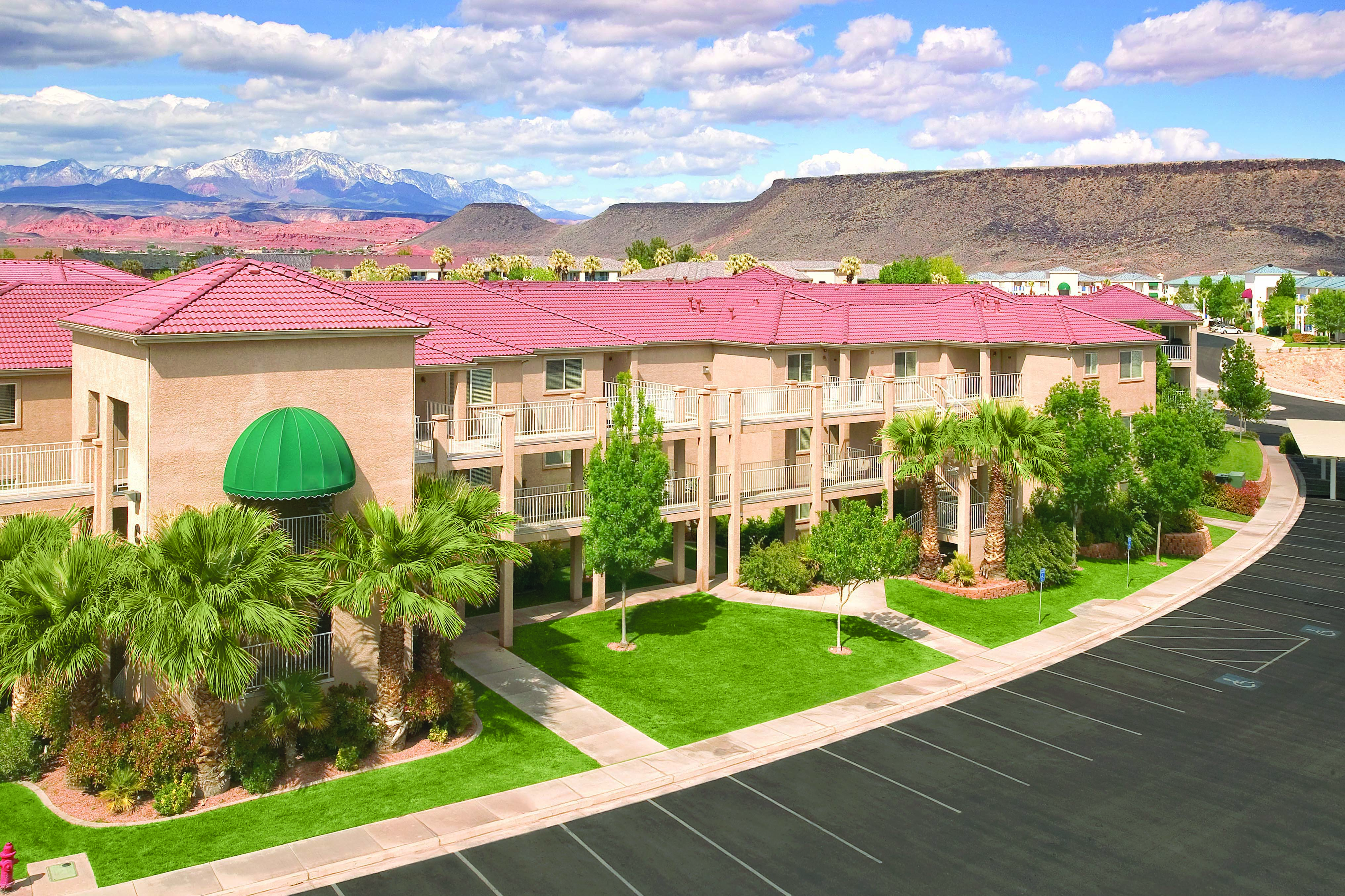 Aerial View of WorldMark Estancia hotel in St. George, Utah