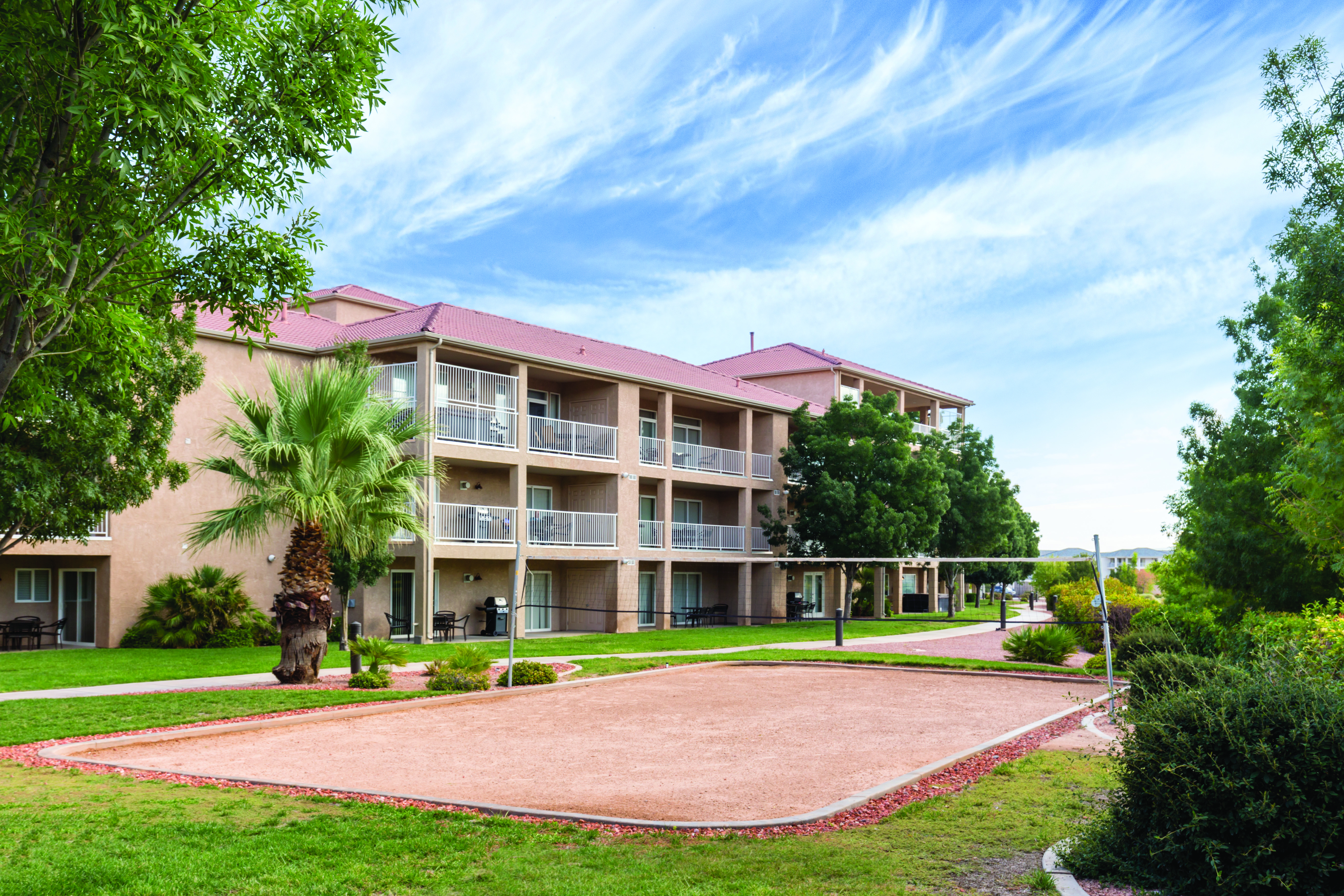 Exterior of WorldMark Estancia hotel in St. George, Utah