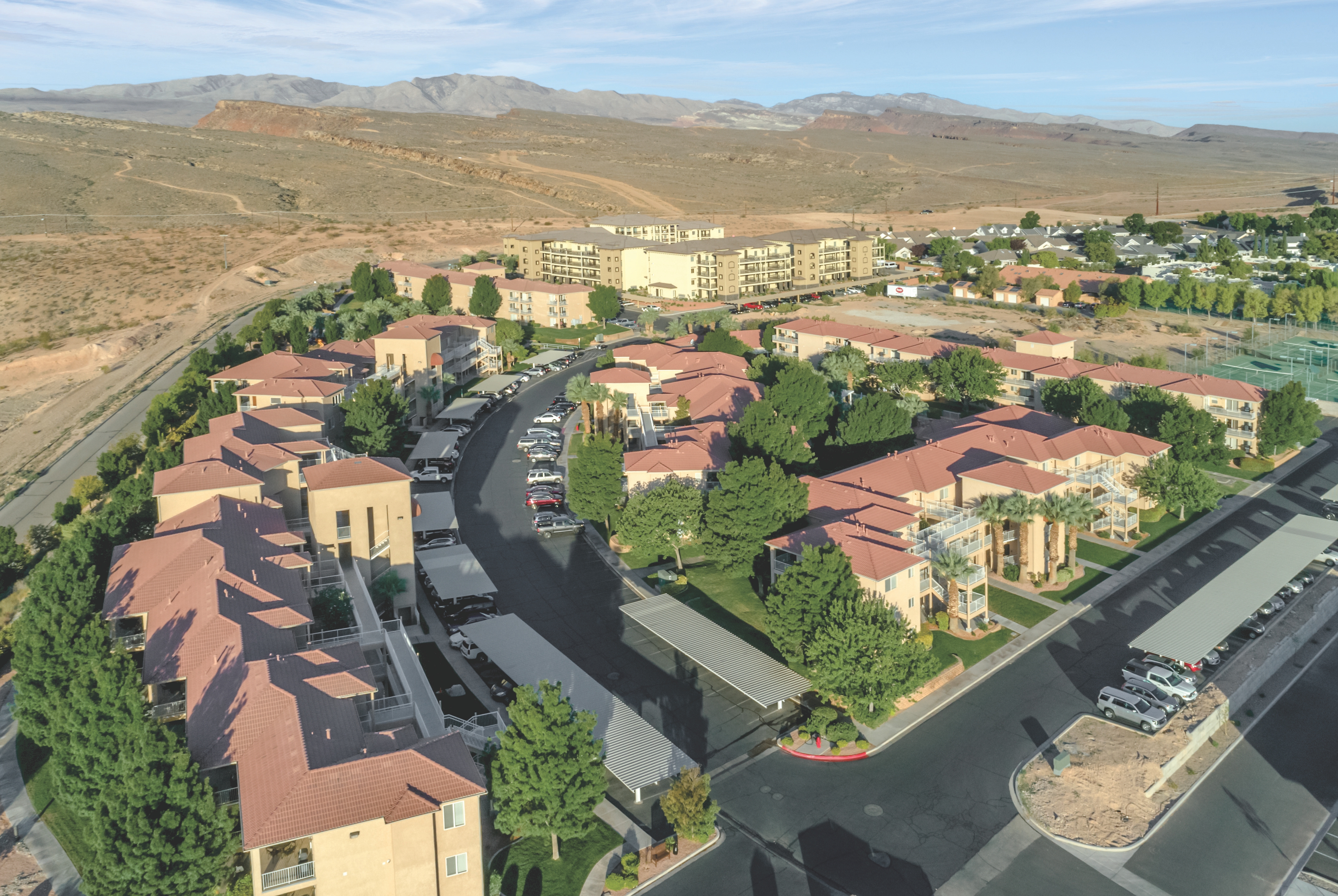Exterior of WorldMark Estancia hotel in St. George, Utah