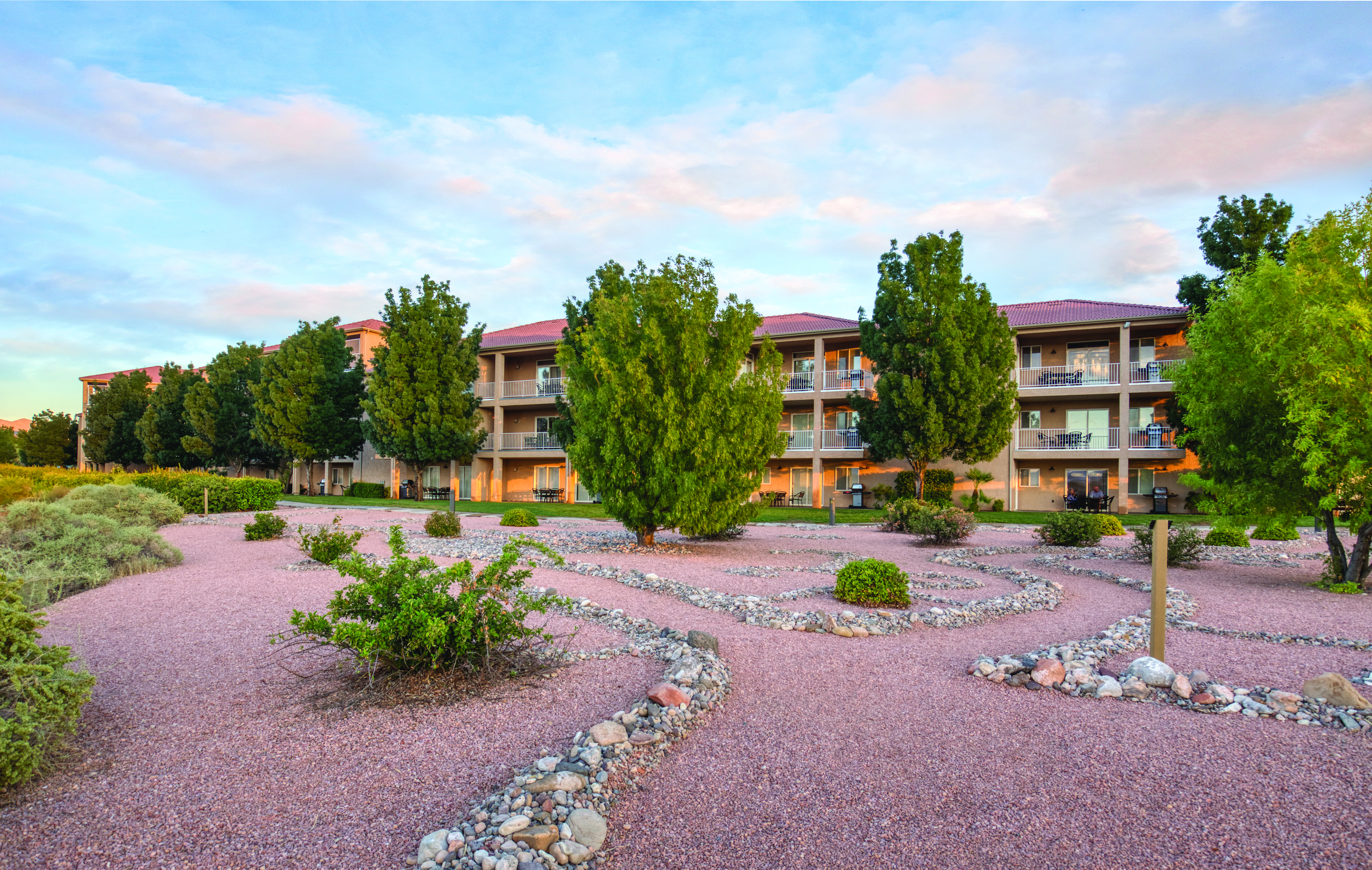 Exterior of WorldMark Estancia hotel in St. George, Utah