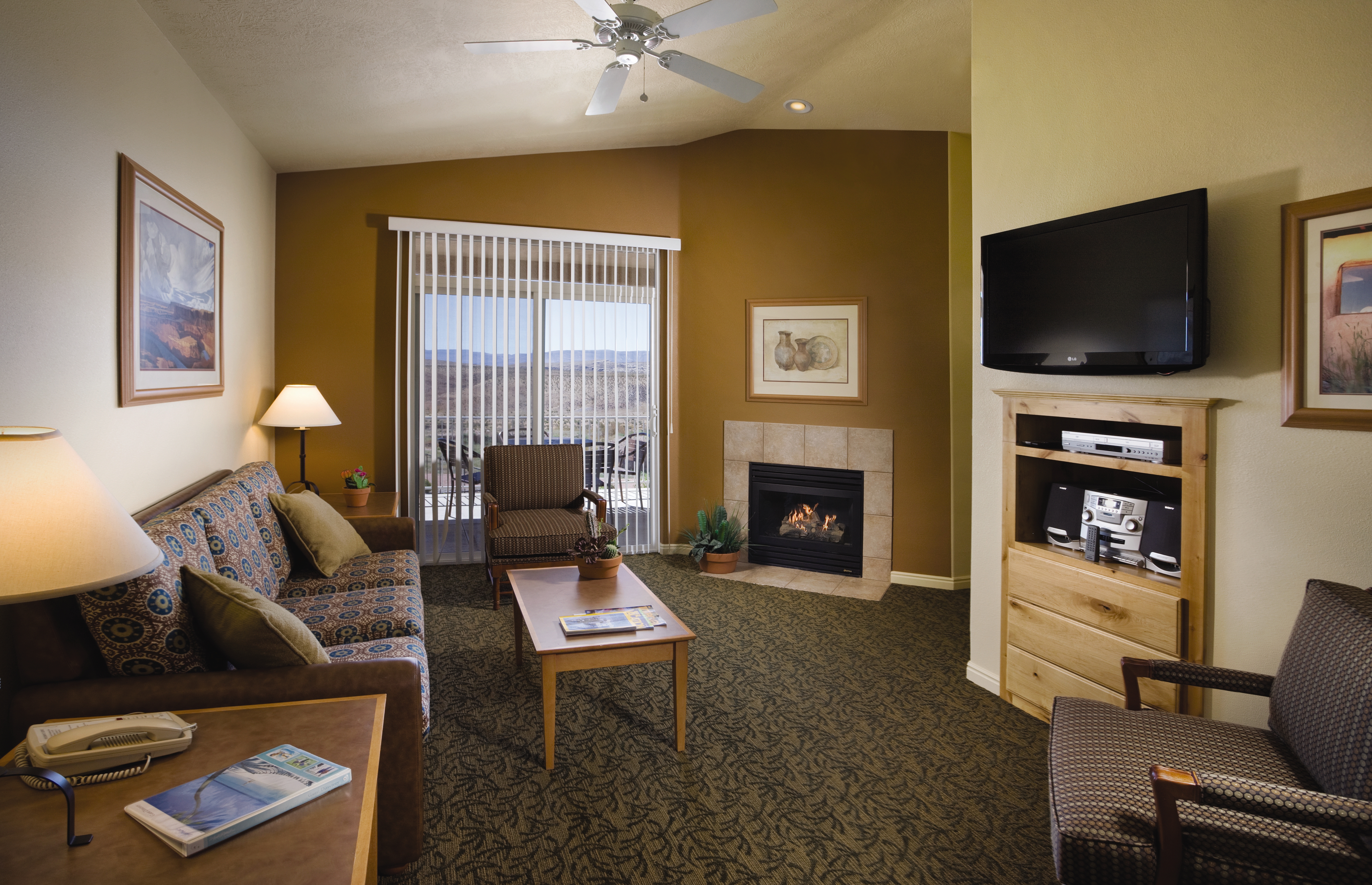 Guest room at the WorldMark Estancia in St. George, Utah
