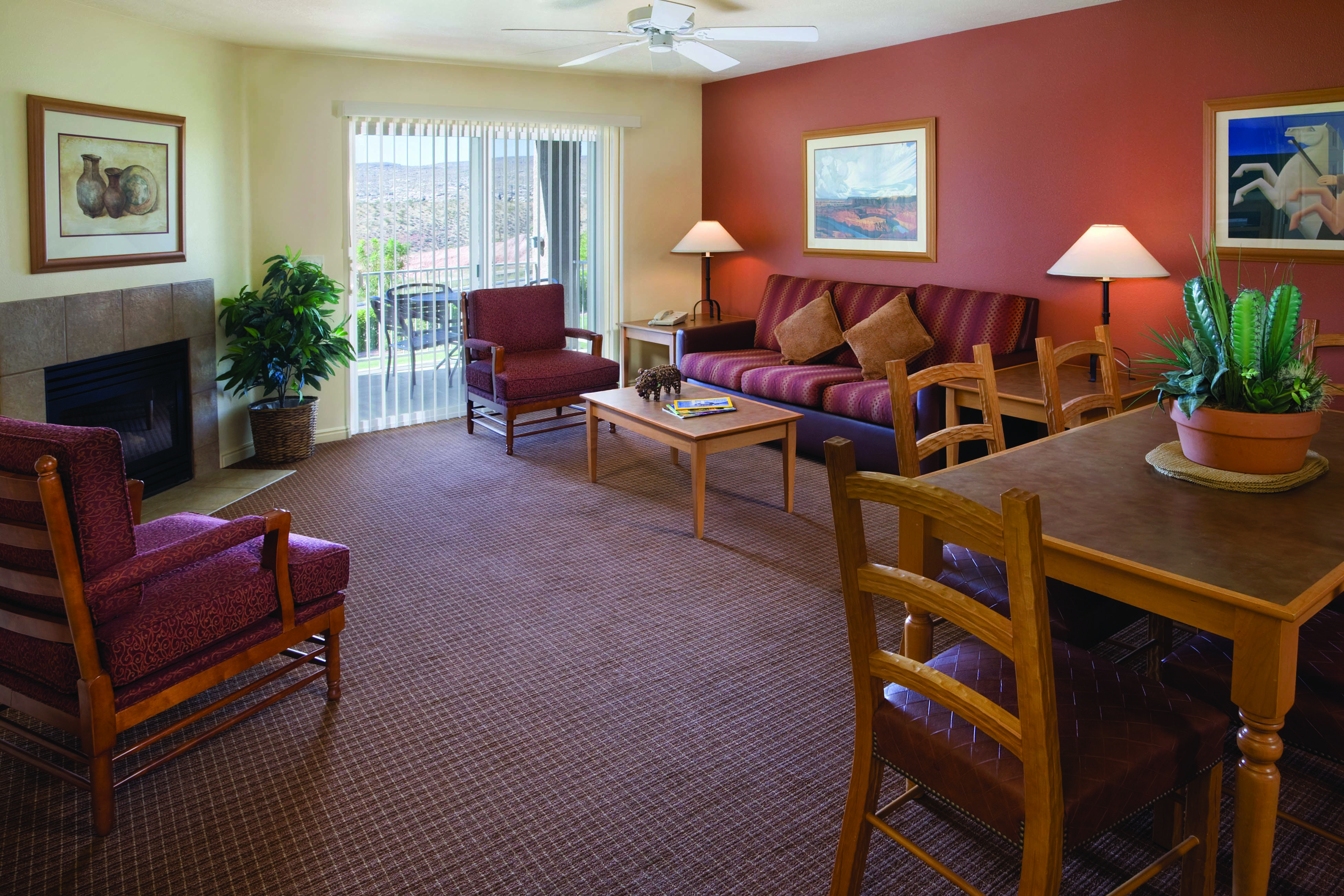 Guest room at the WorldMark Estancia in St. George, Utah