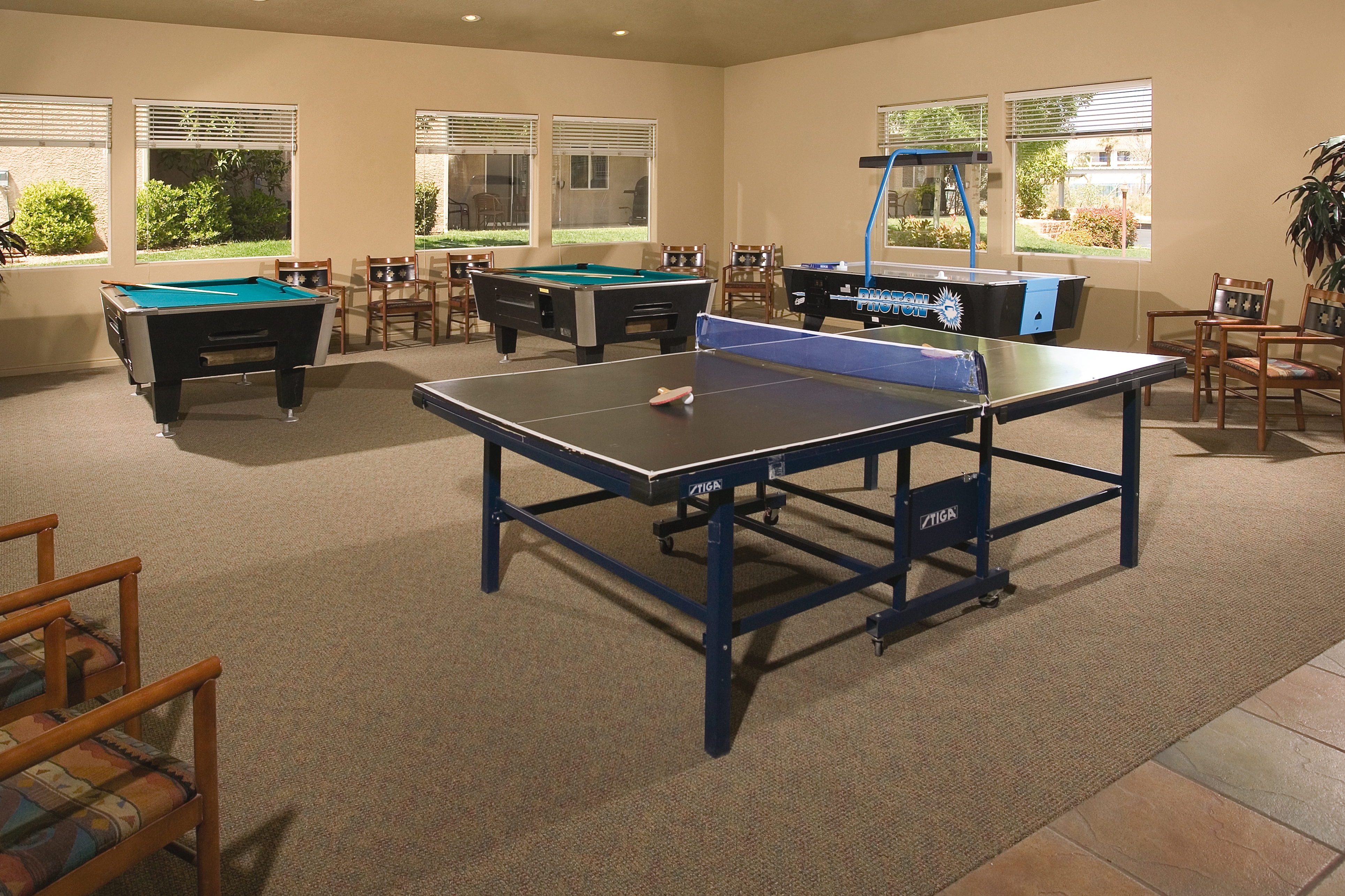 Game room at WorldMark Estancia in St. George, Utah