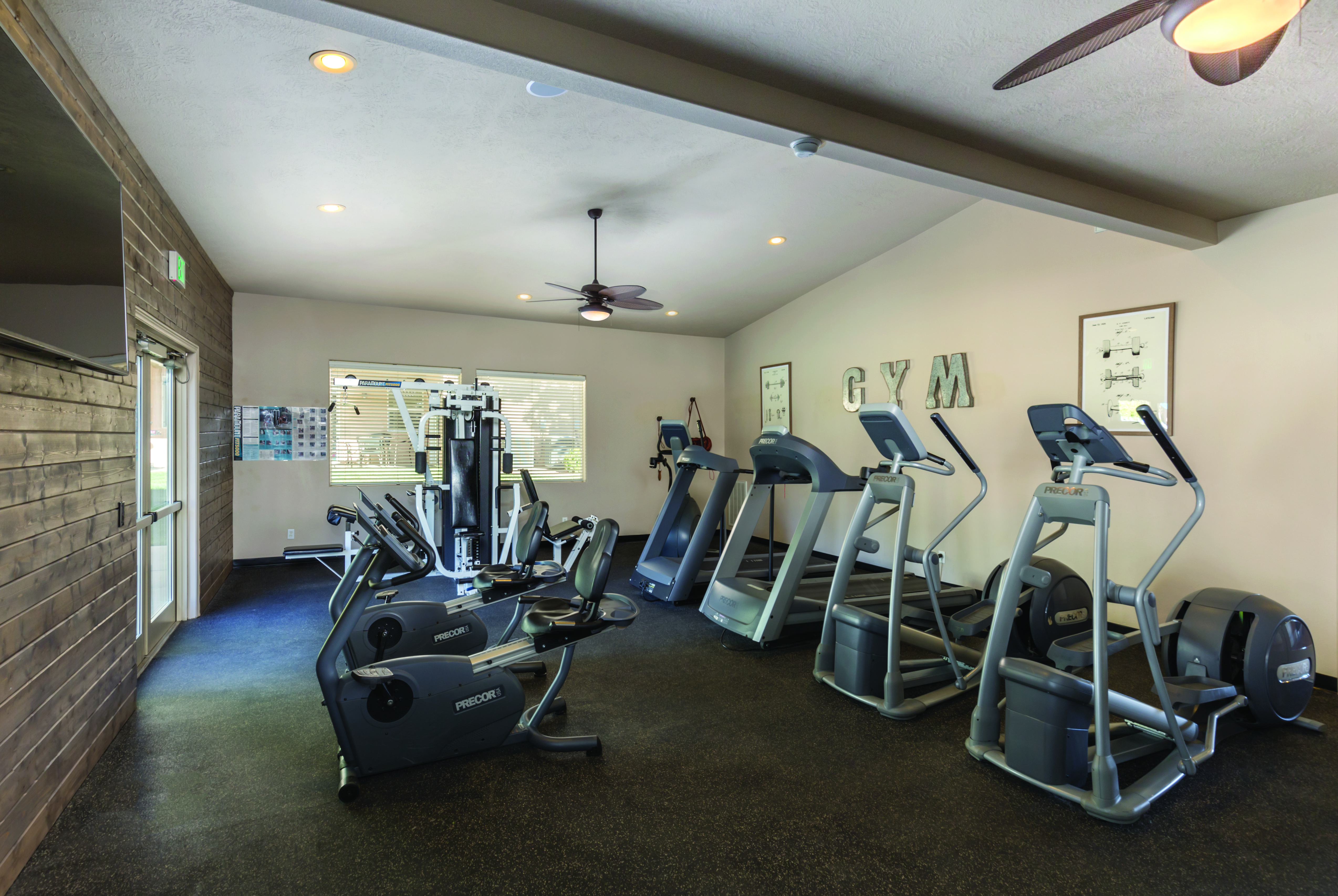 Fitness room at WorldMark Estancia in St. George, Utah