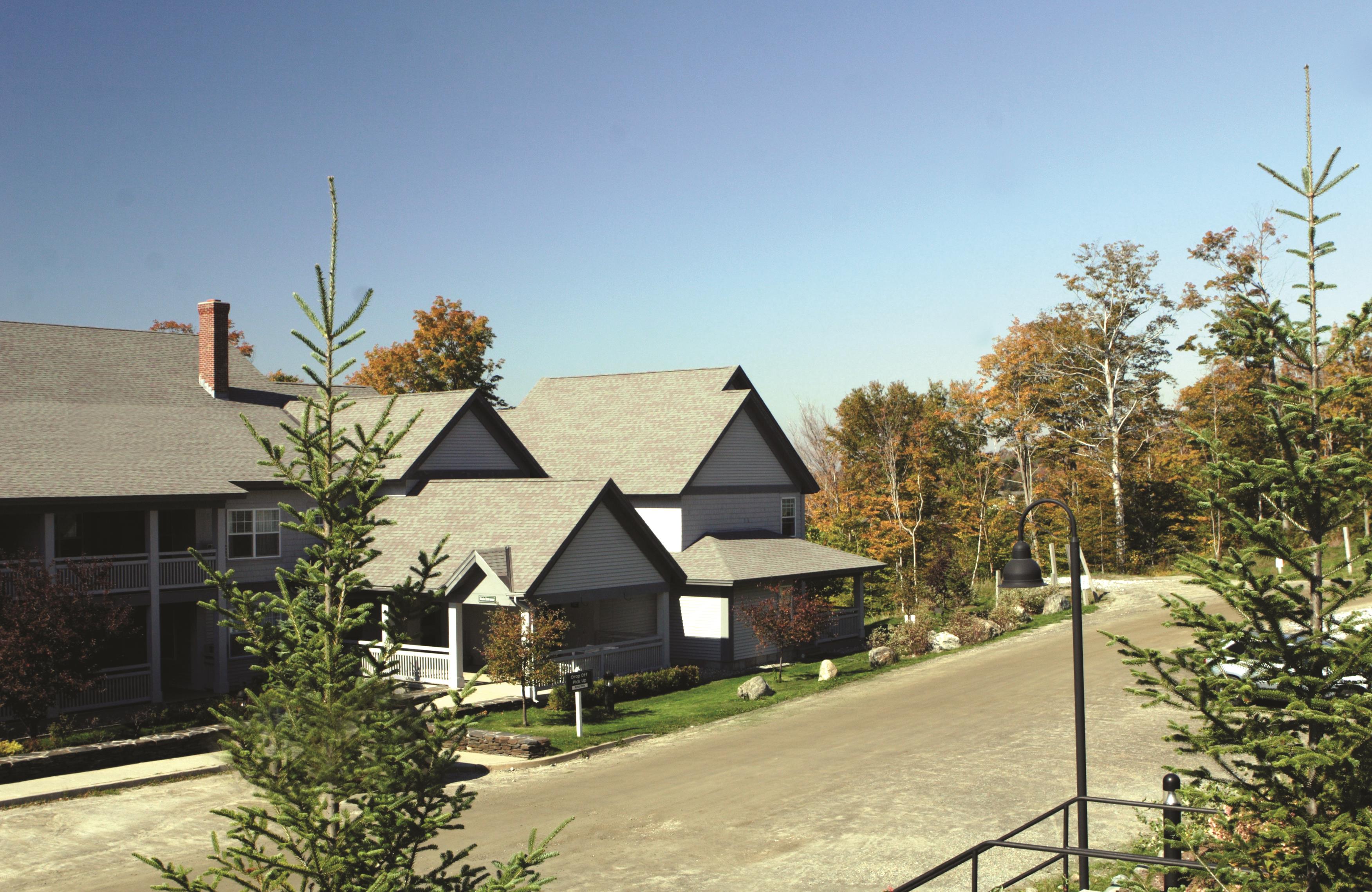 Exterior of Club Wyndham Smugglers' Notch Vermont hotel in Smugglers Notch, Vermont