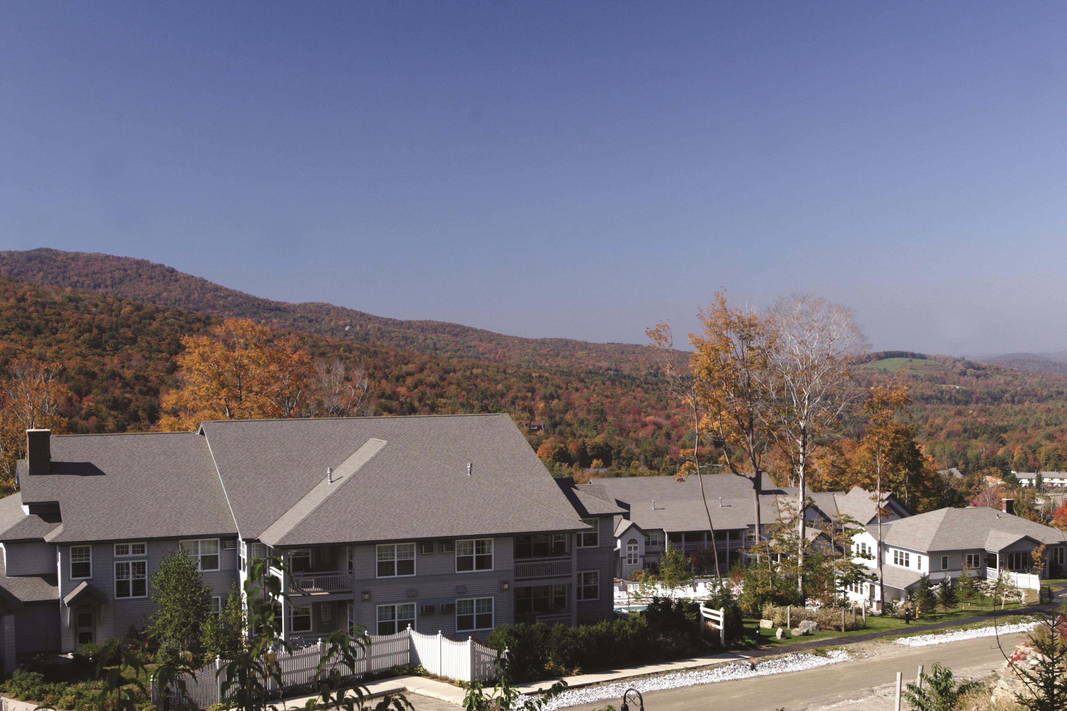 Exterior of Club Wyndham Smugglers' Notch Vermont hotel in Smugglers Notch, Vermont