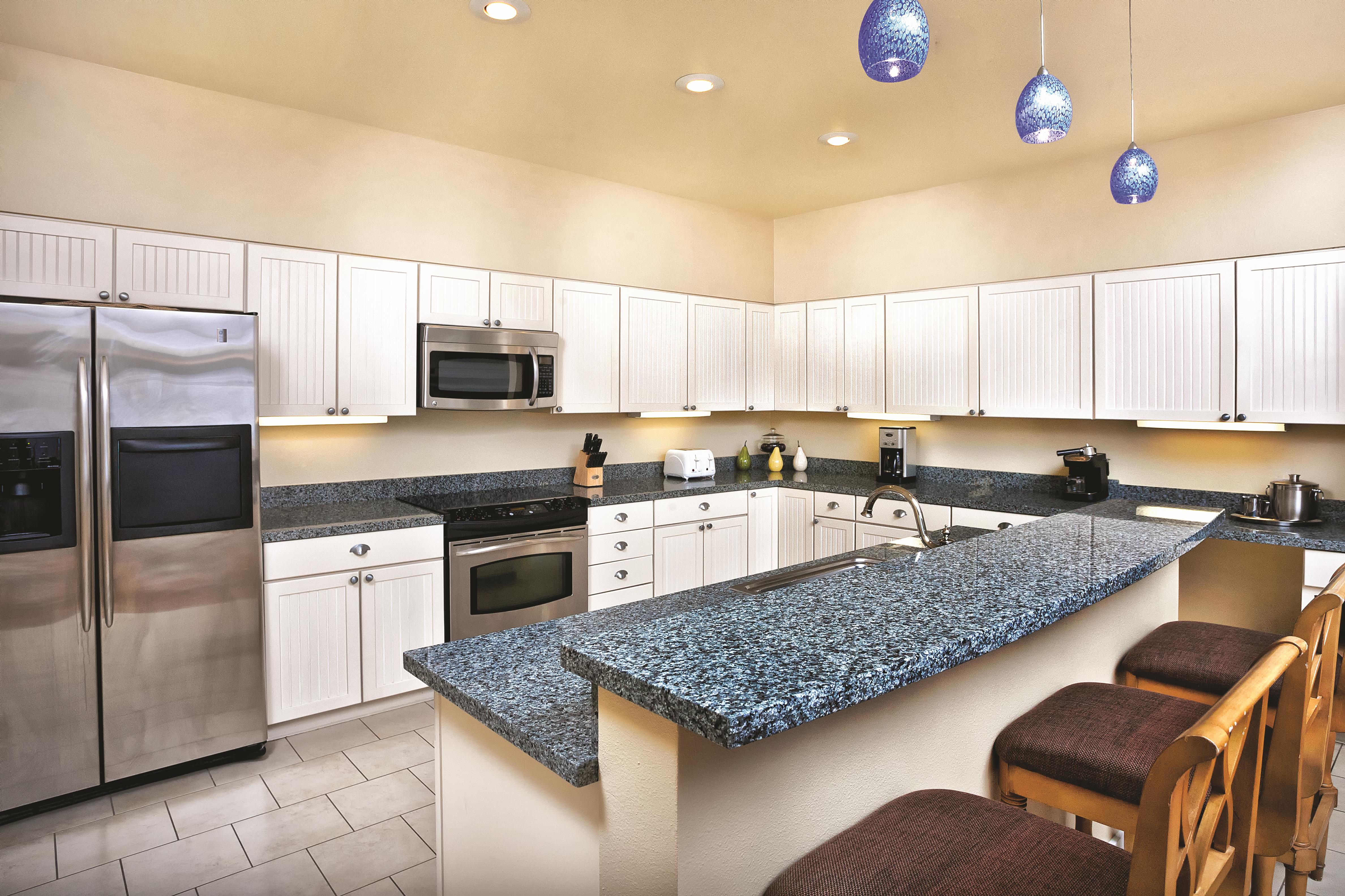 Guest room kitchen at WorldMark Long Beach in Long Beach, Washington
