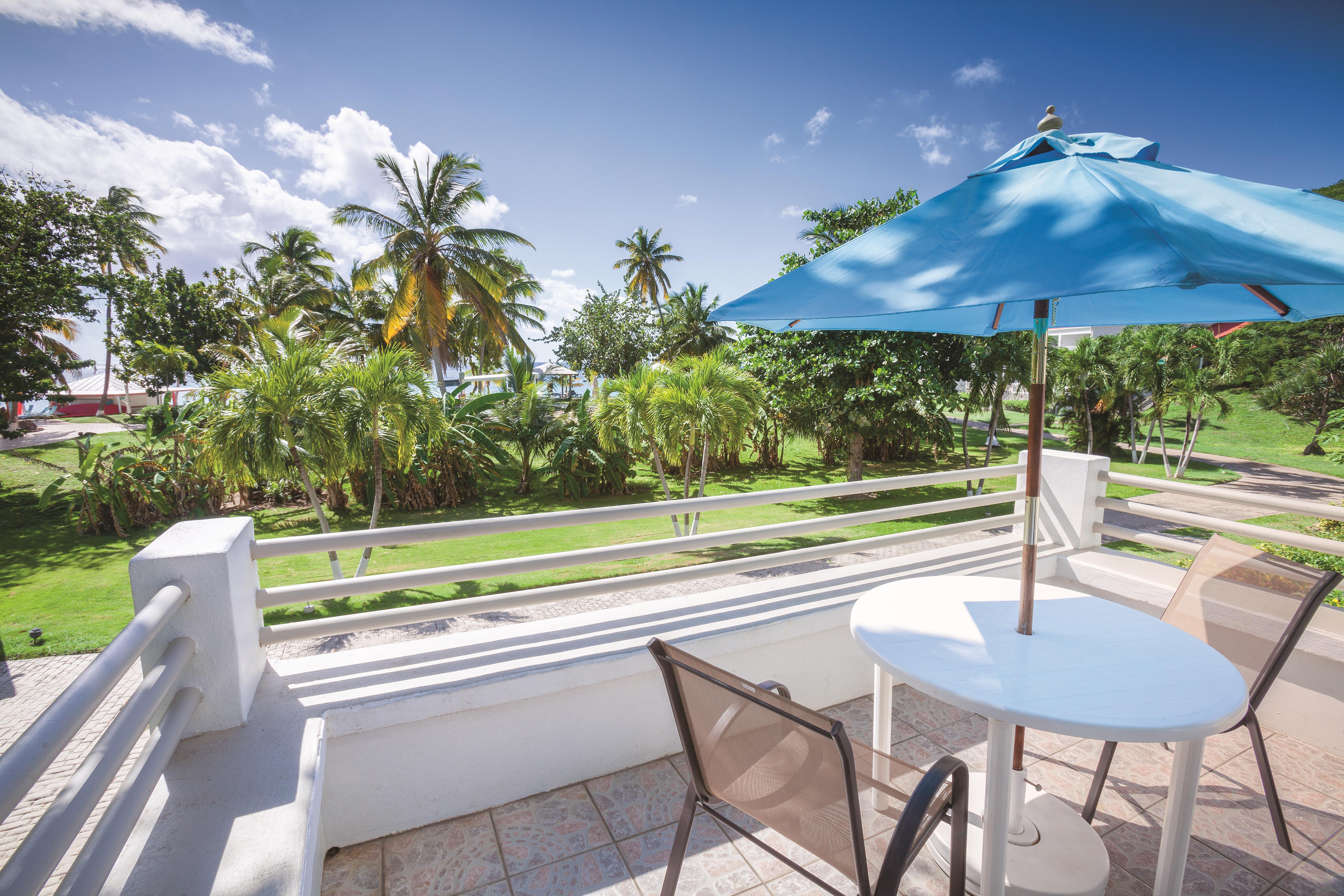 Guest room patio at the Limetree Beach Resort by Club Wyndham in Saint Thomas, Other than US/Canada