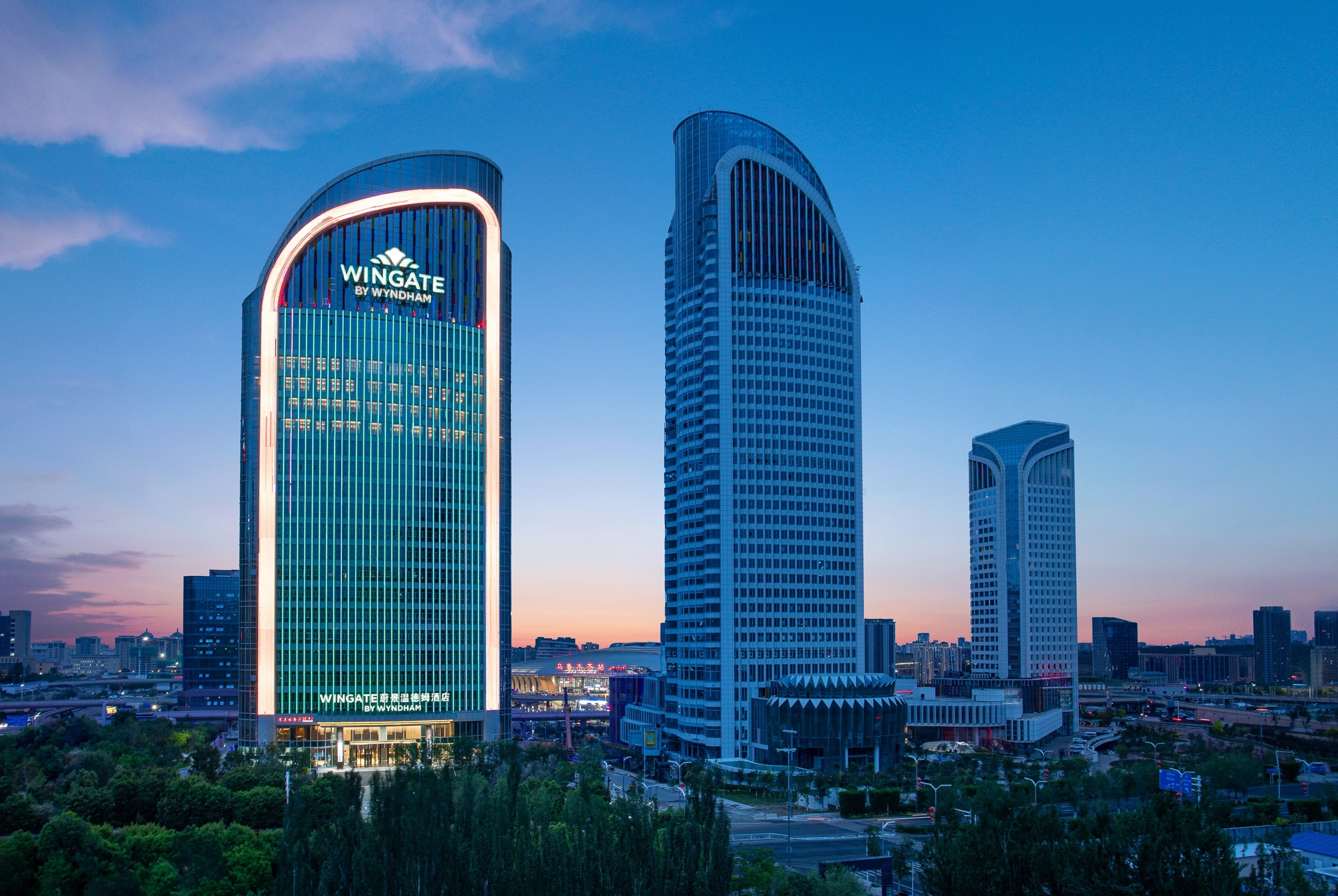Exterior of Wingate by Wyndham Urumqi Railway Station hotel in Urumqi, Other than US/Canada